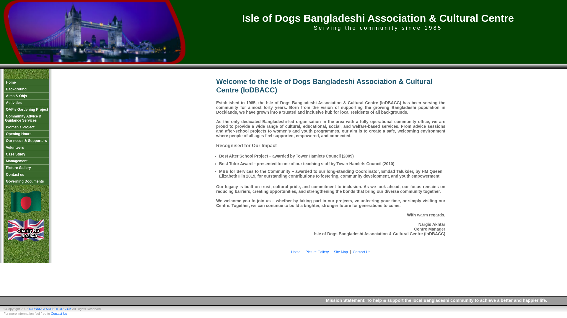 Website screenshot