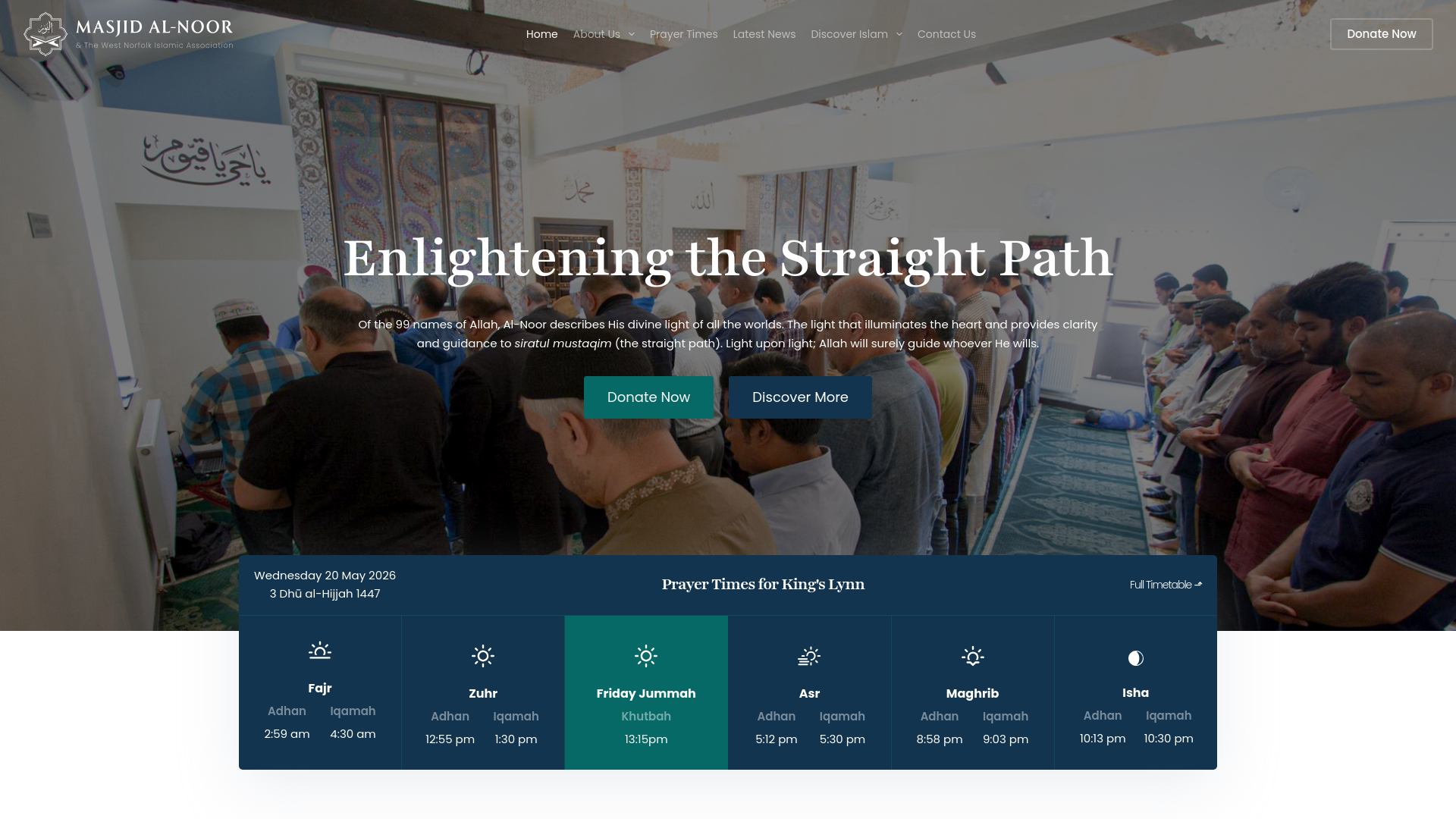 Website screenshot