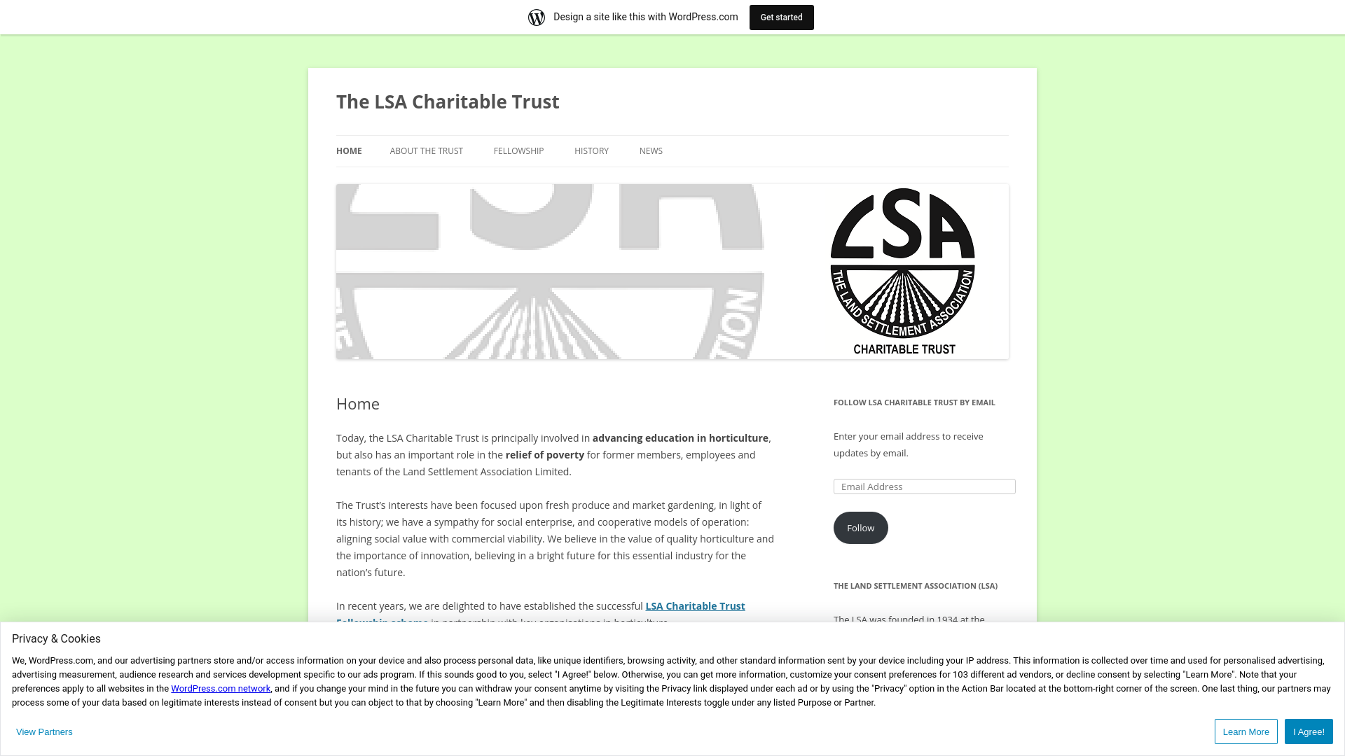 Website screenshot