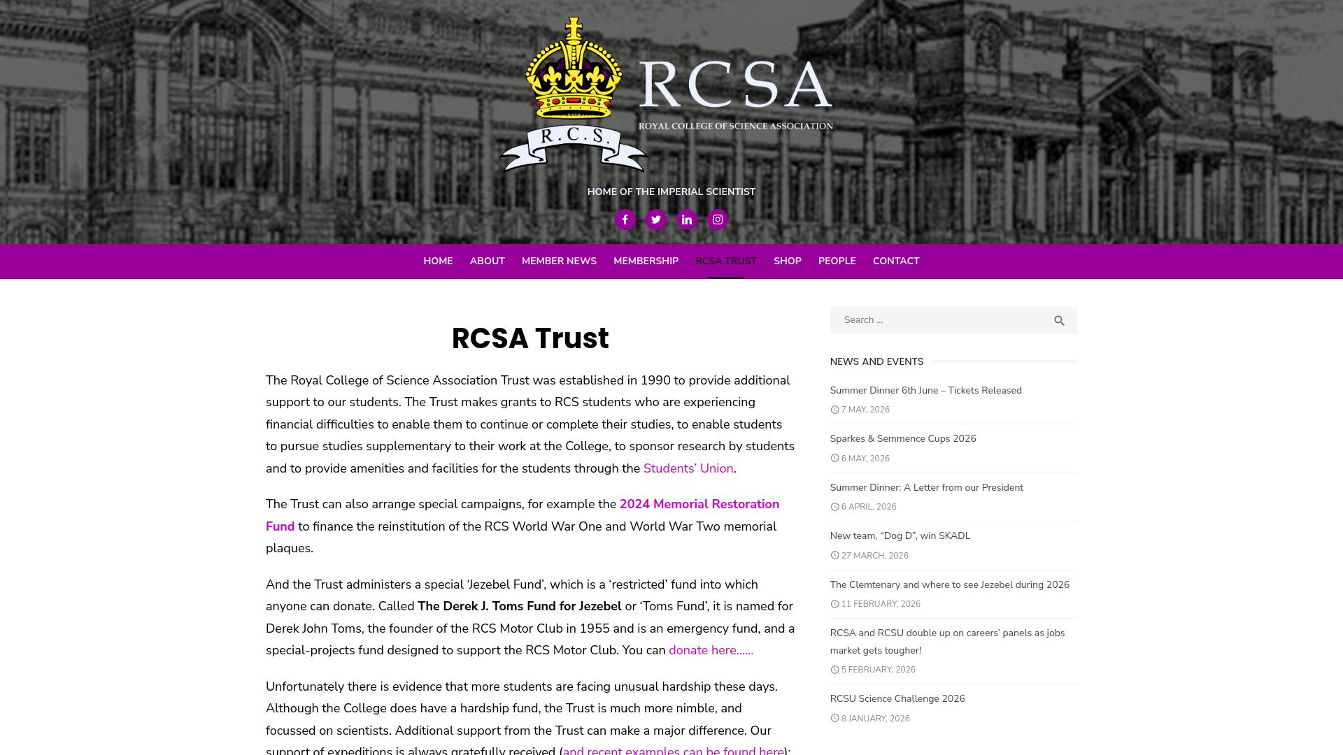 Website screenshot
