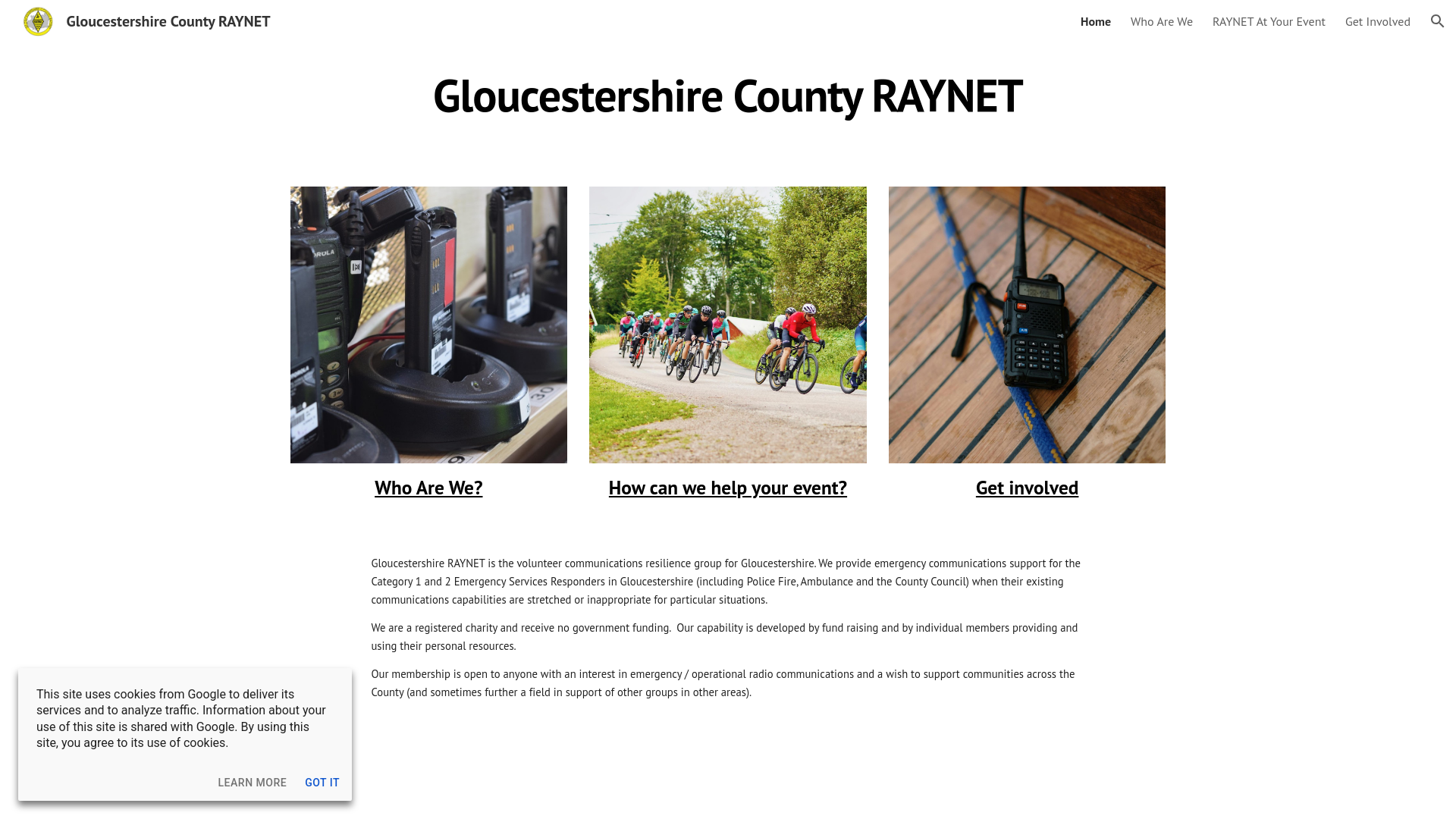 Website screenshot