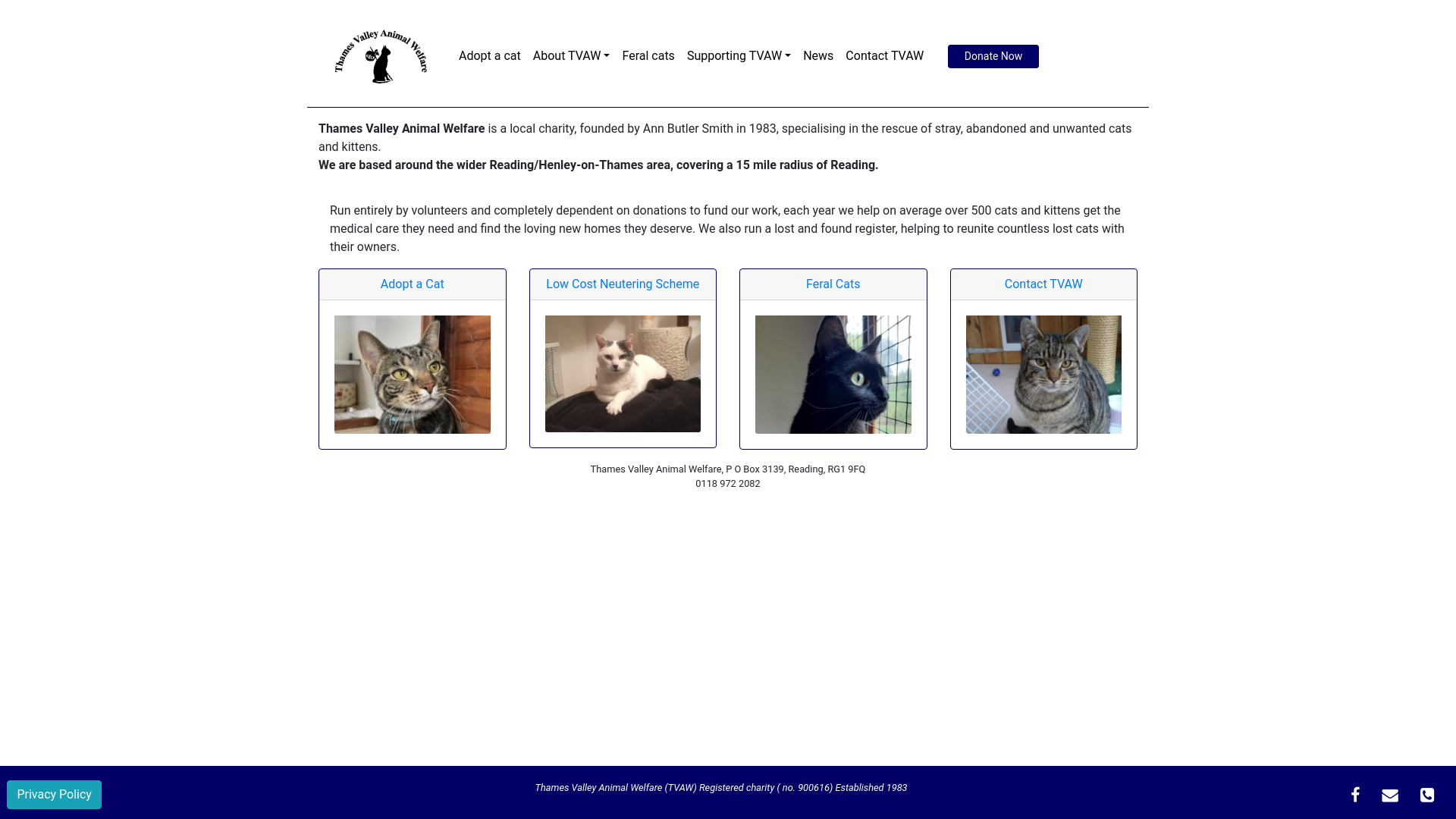 Website screenshot