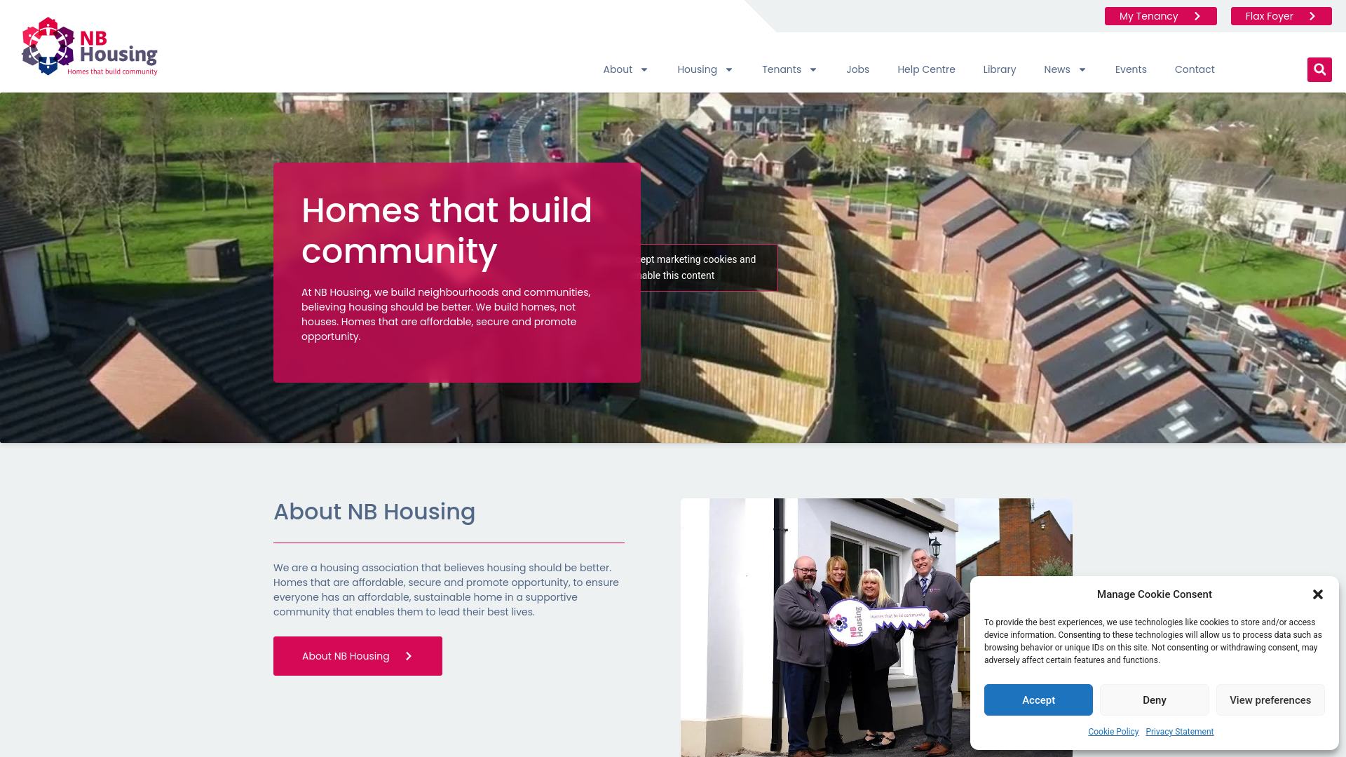 Website screenshot