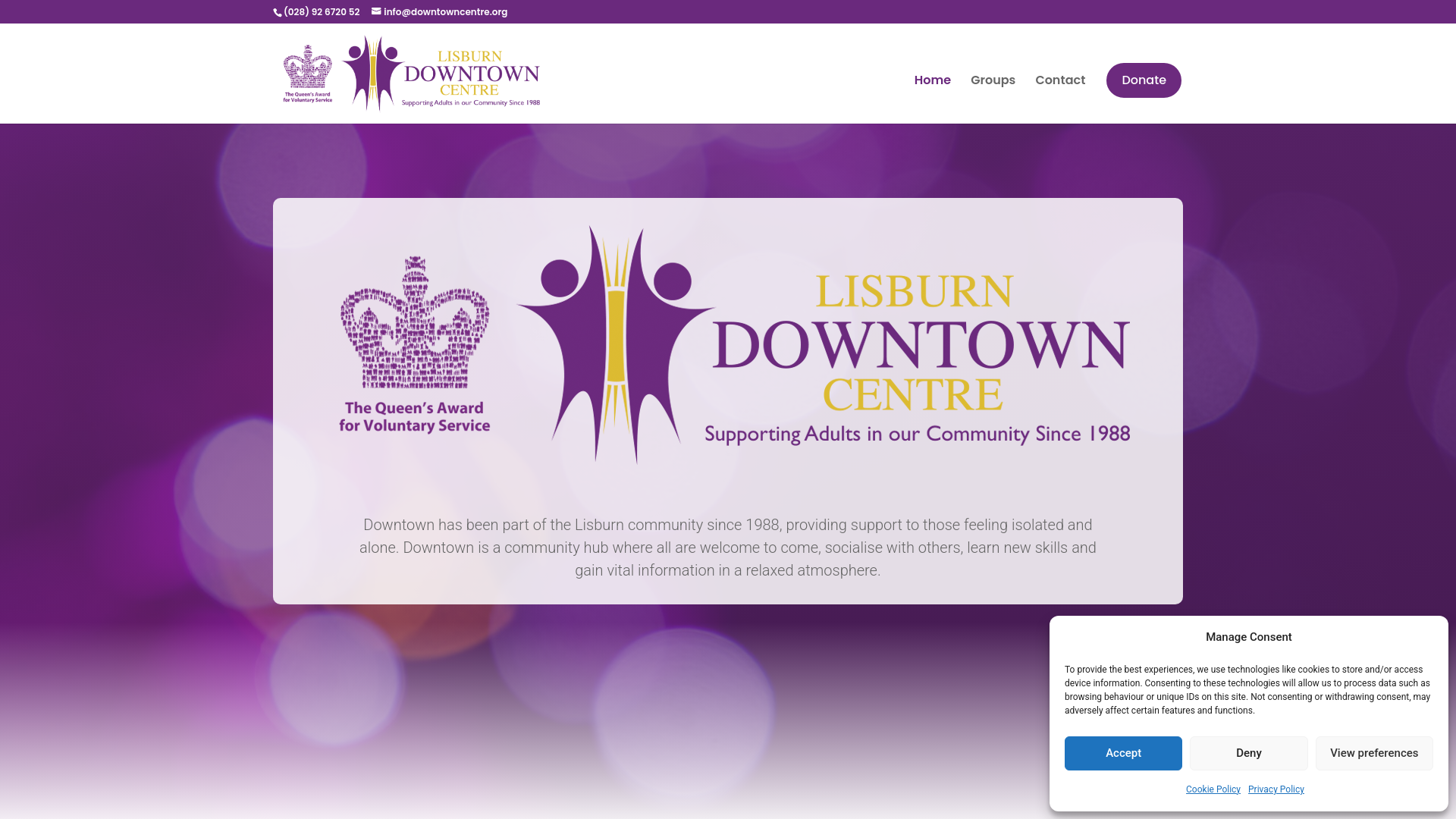 Website screenshot