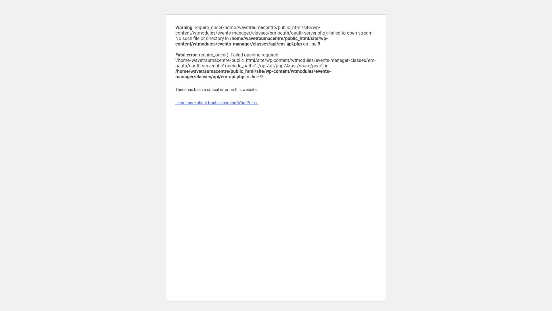 Website screenshot