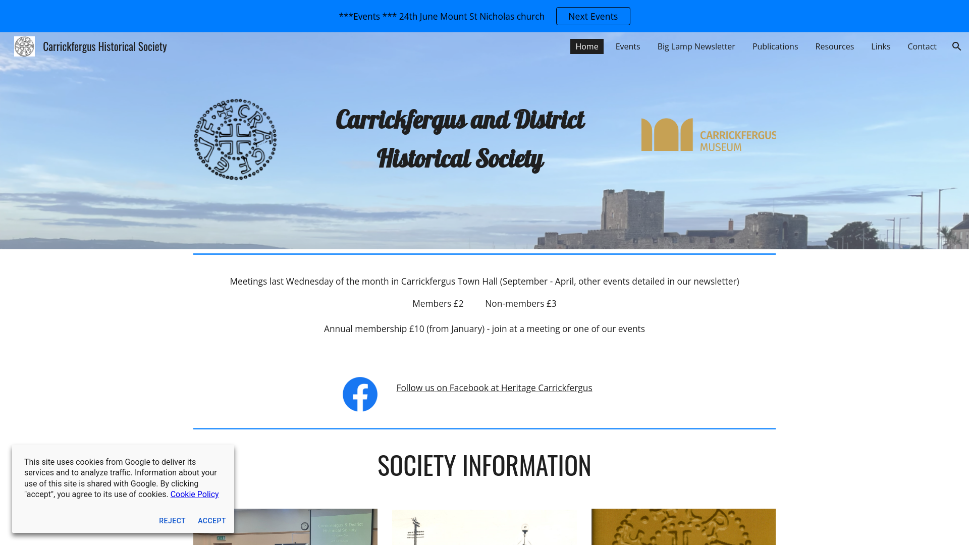 Website screenshot