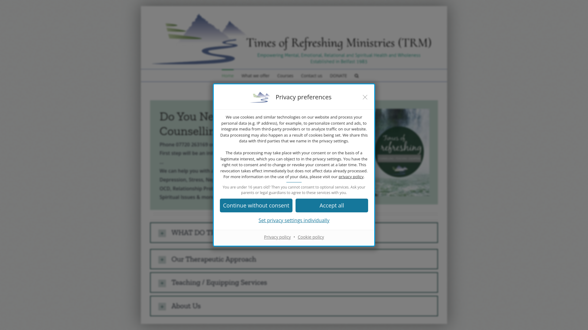 Website screenshot