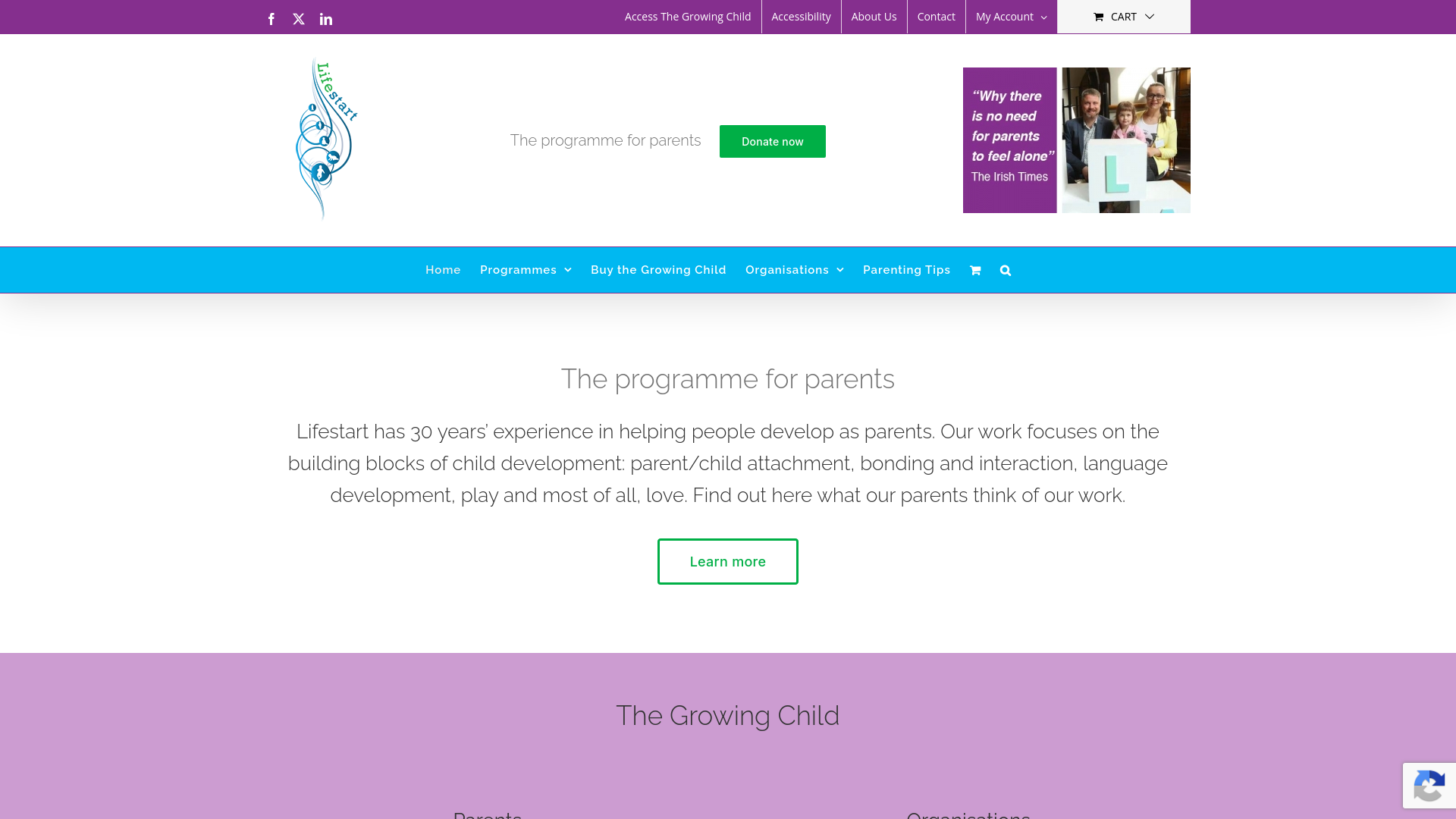 Website screenshot