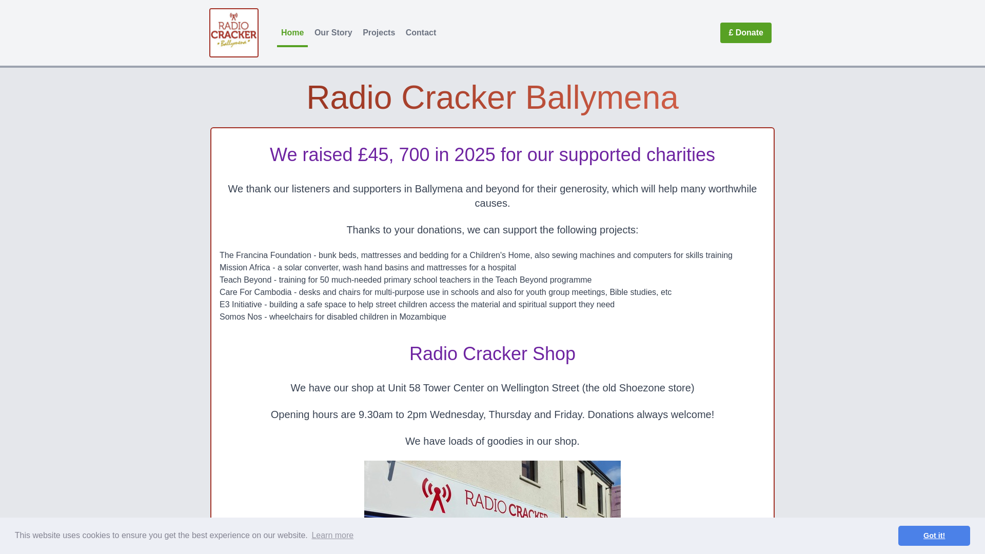 Website screenshot