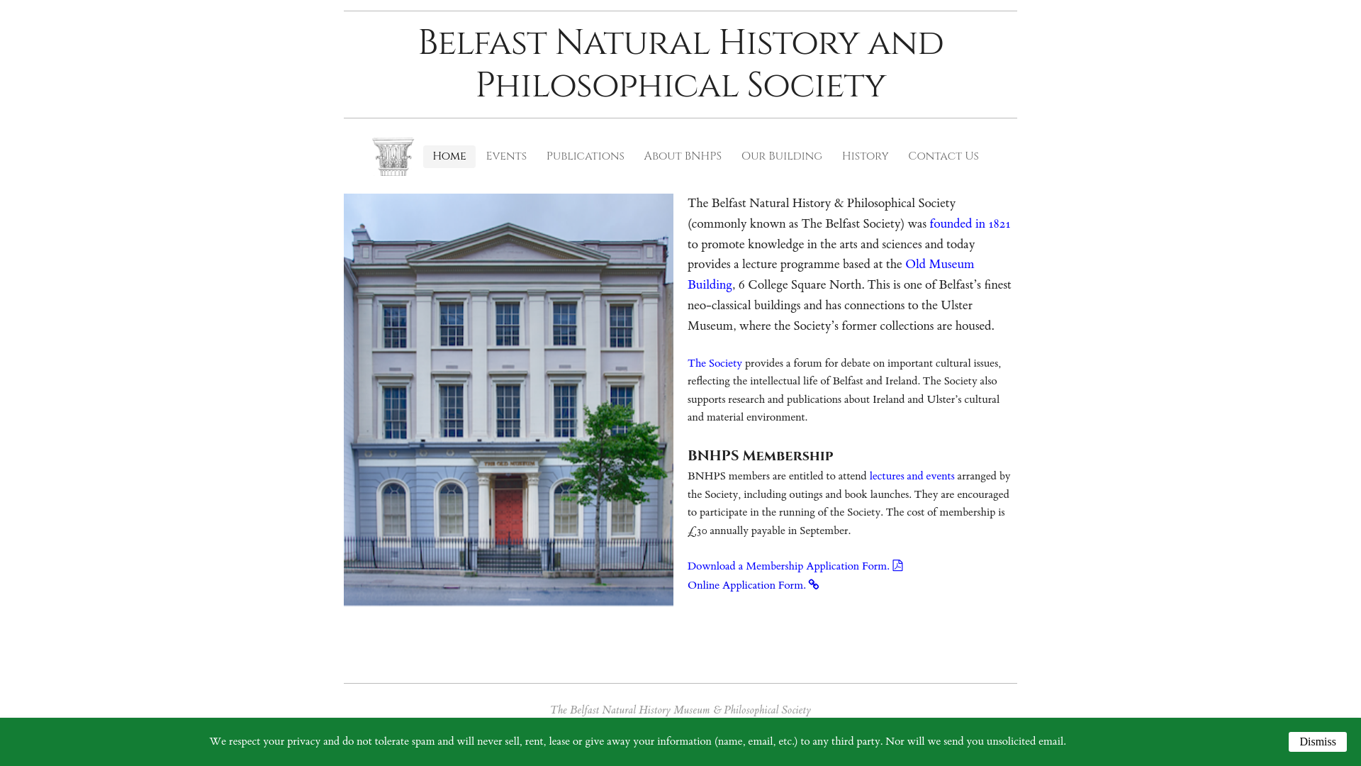 Website screenshot