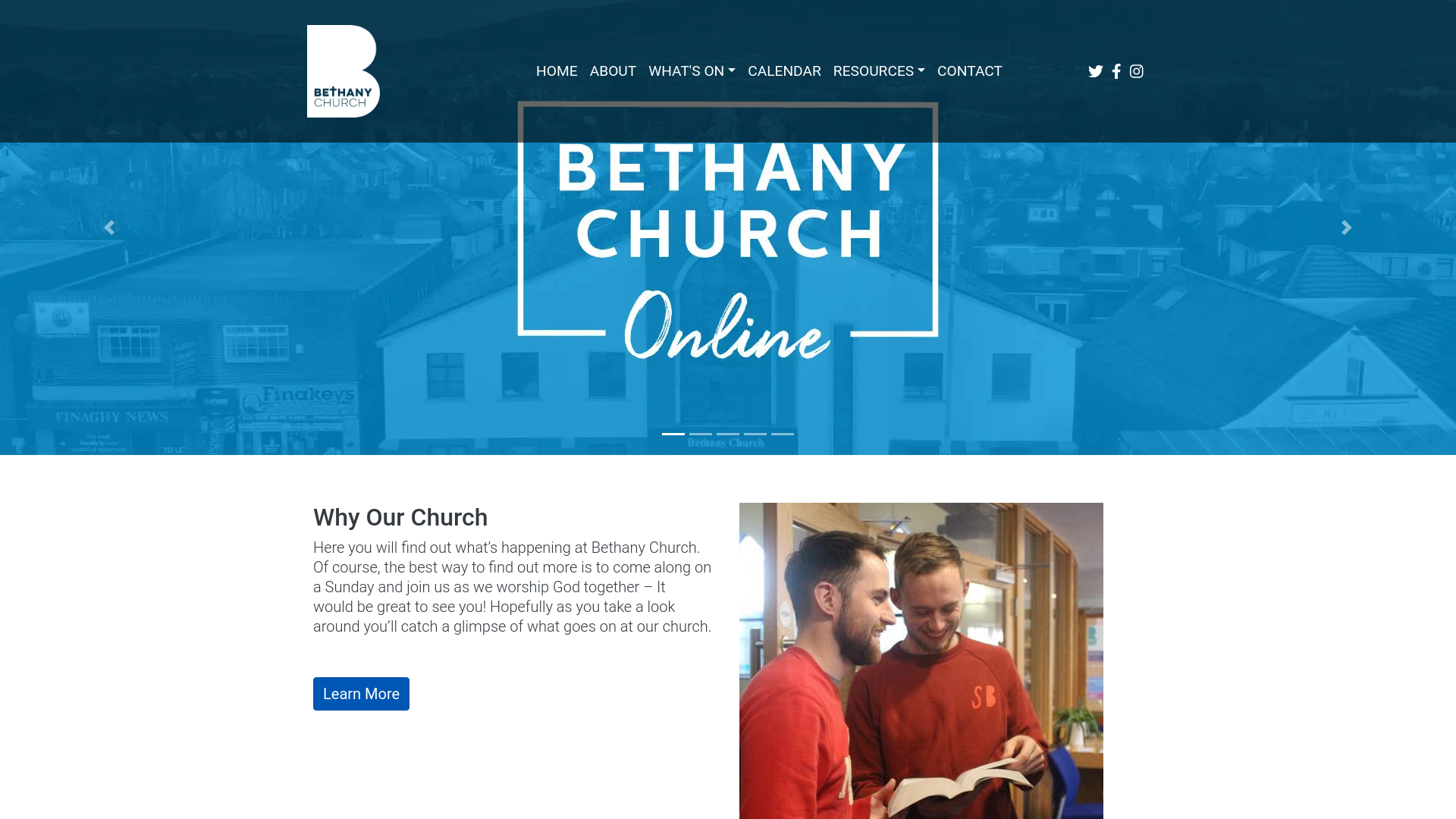 Website screenshot