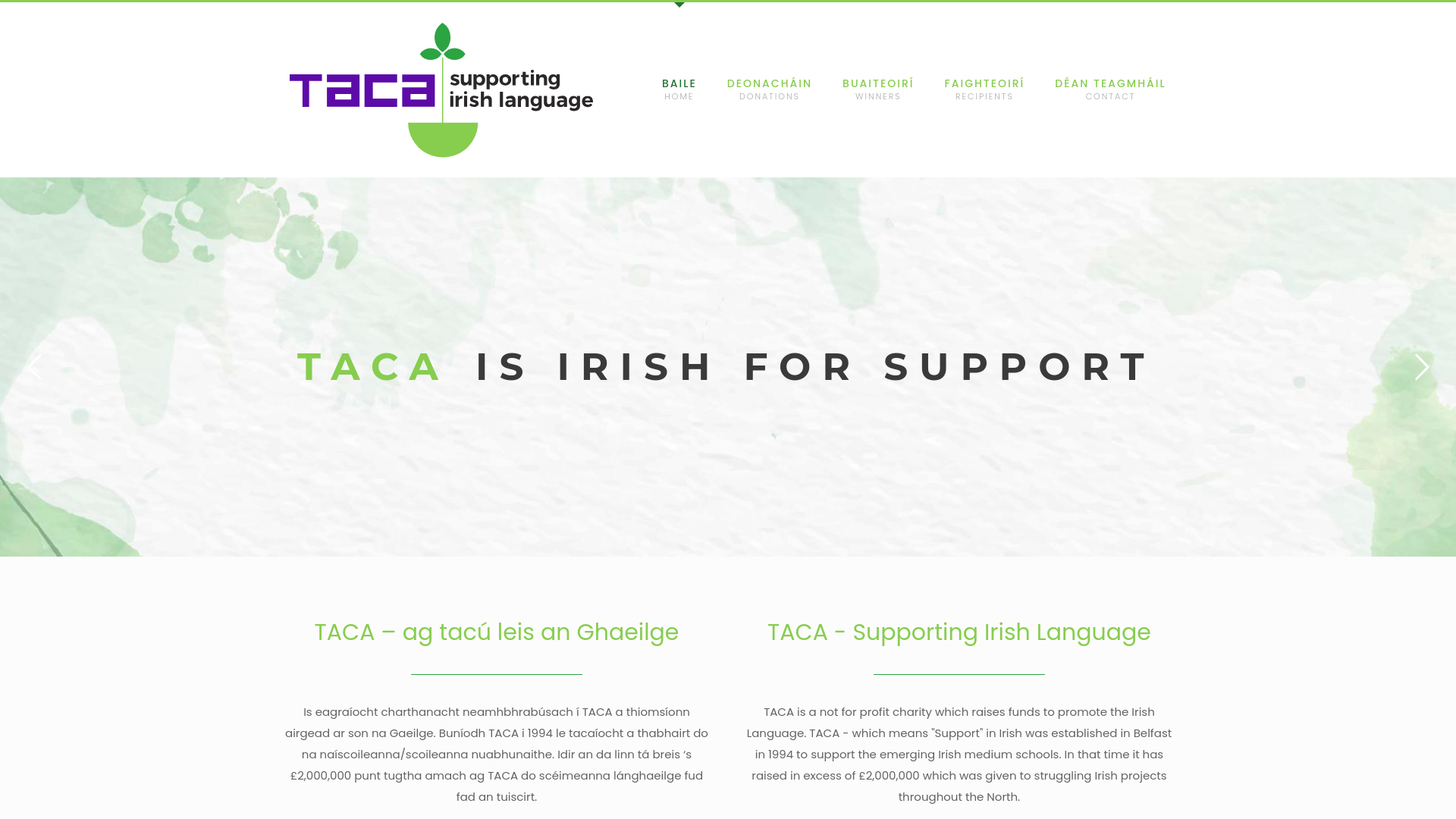 Website screenshot