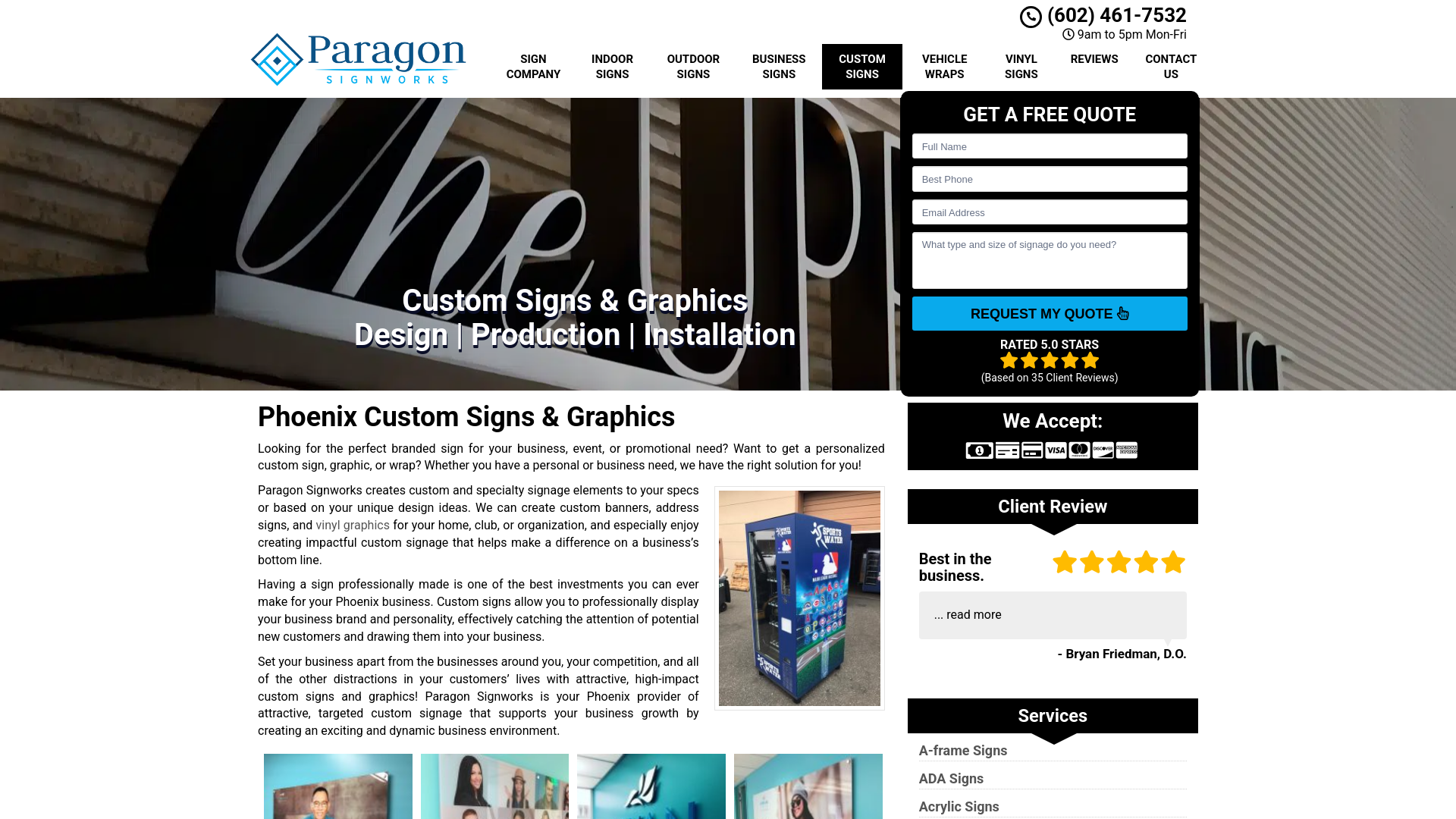 Website screenshot