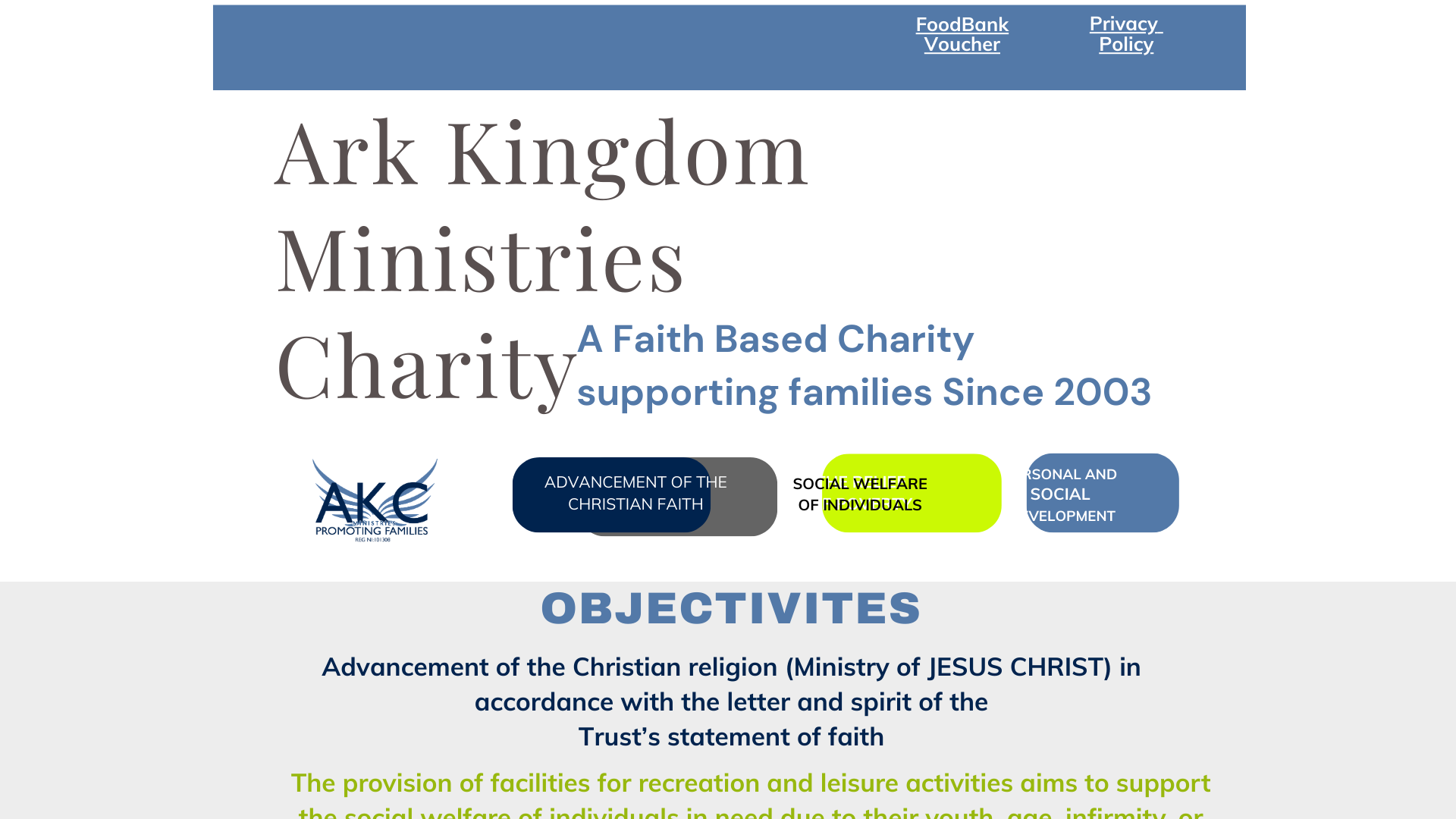 Website screenshot