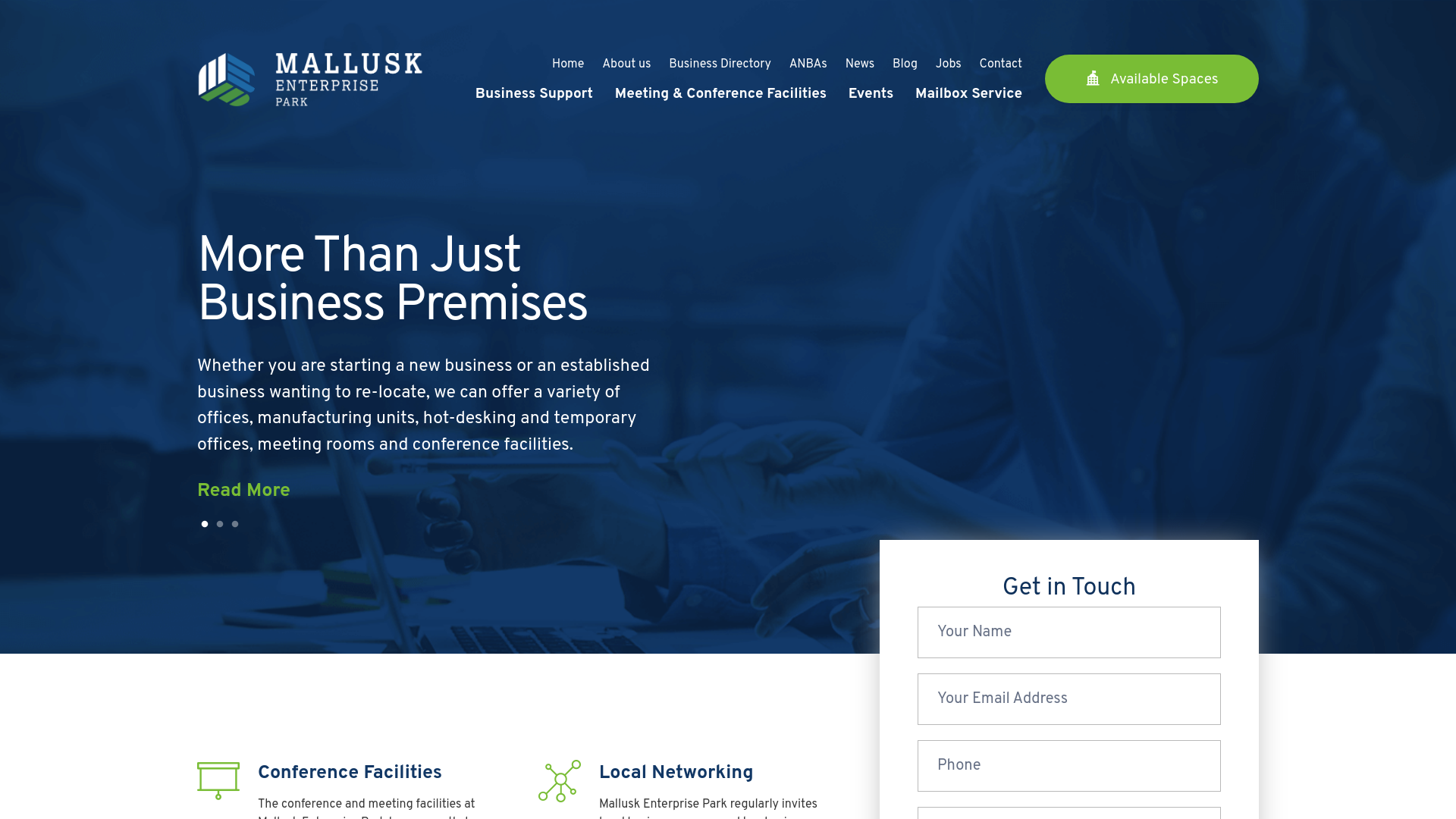 Website screenshot