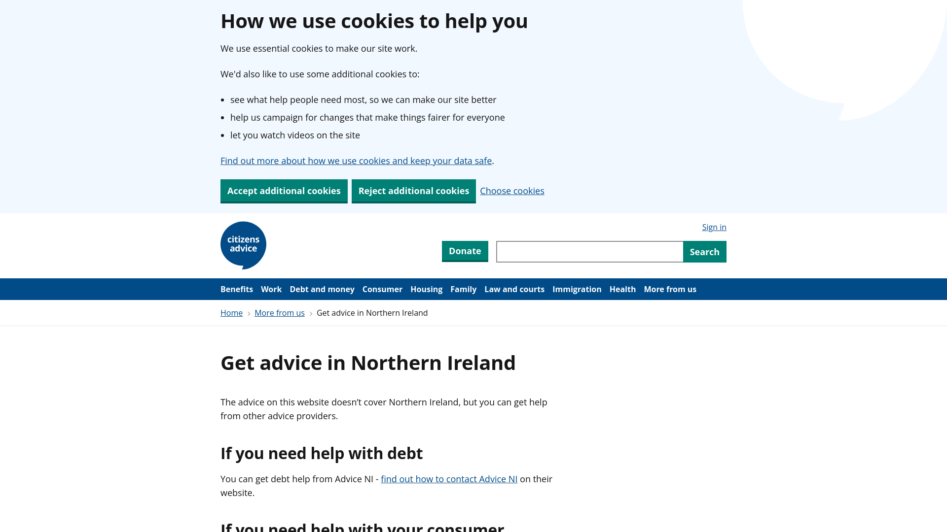 Website screenshot
