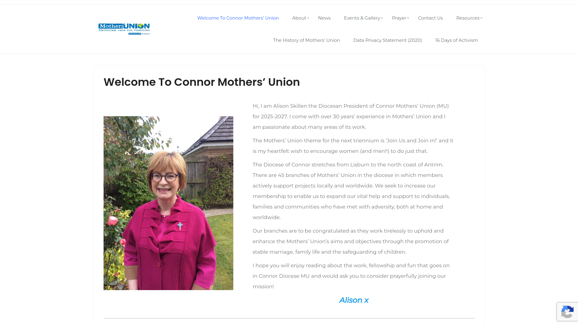 Website screenshot