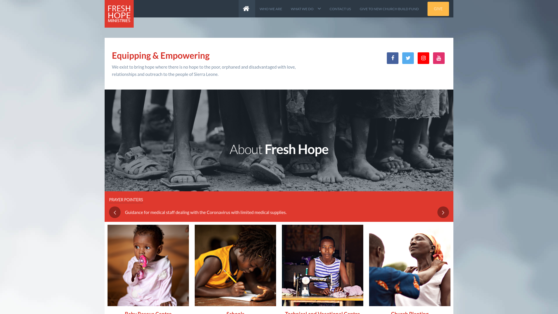 Website screenshot