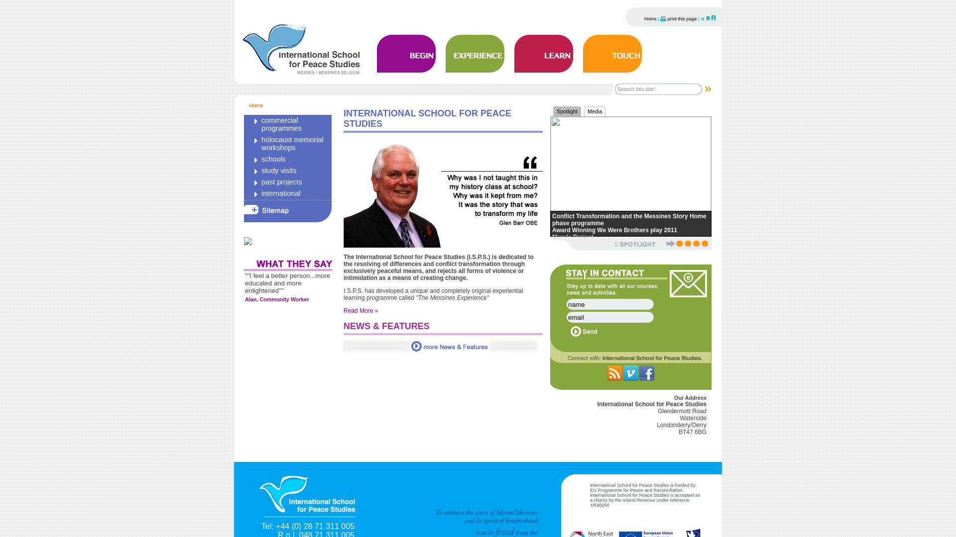 Website screenshot