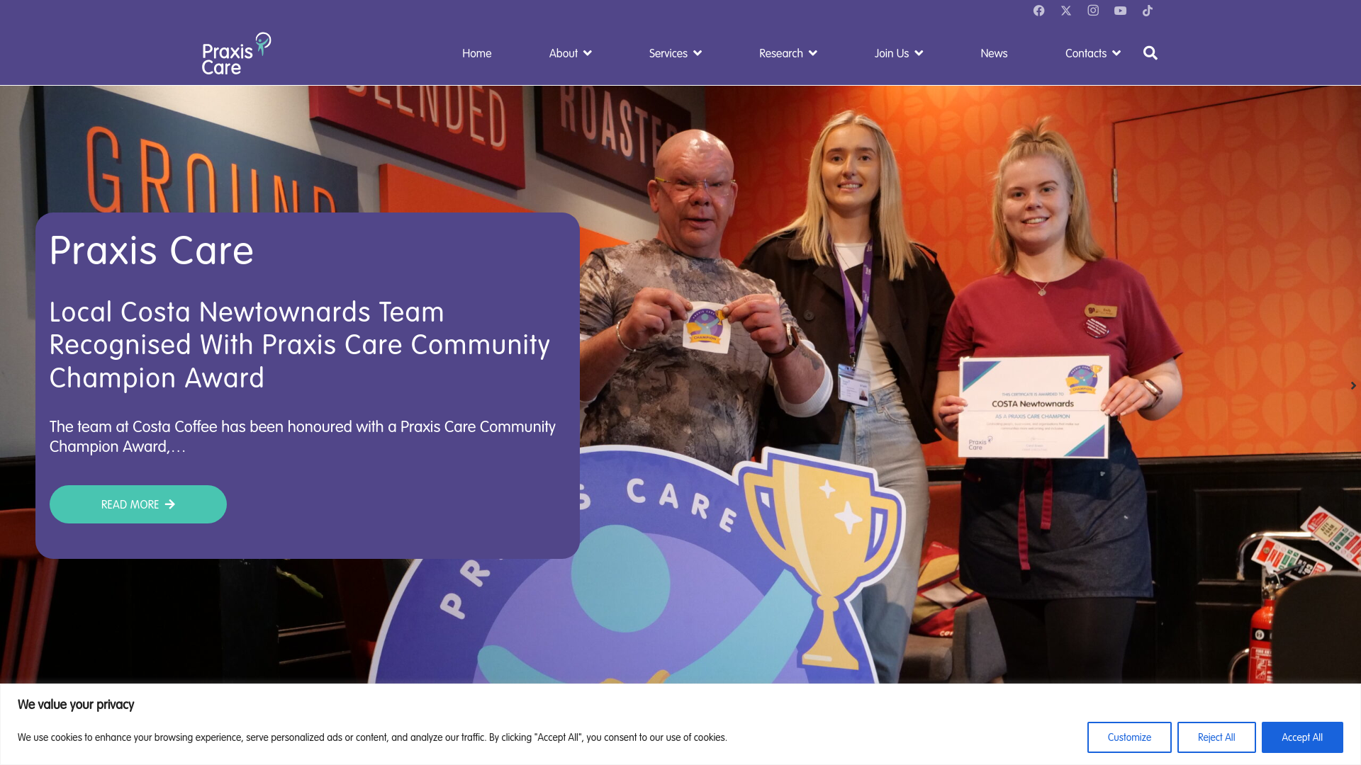 Website screenshot