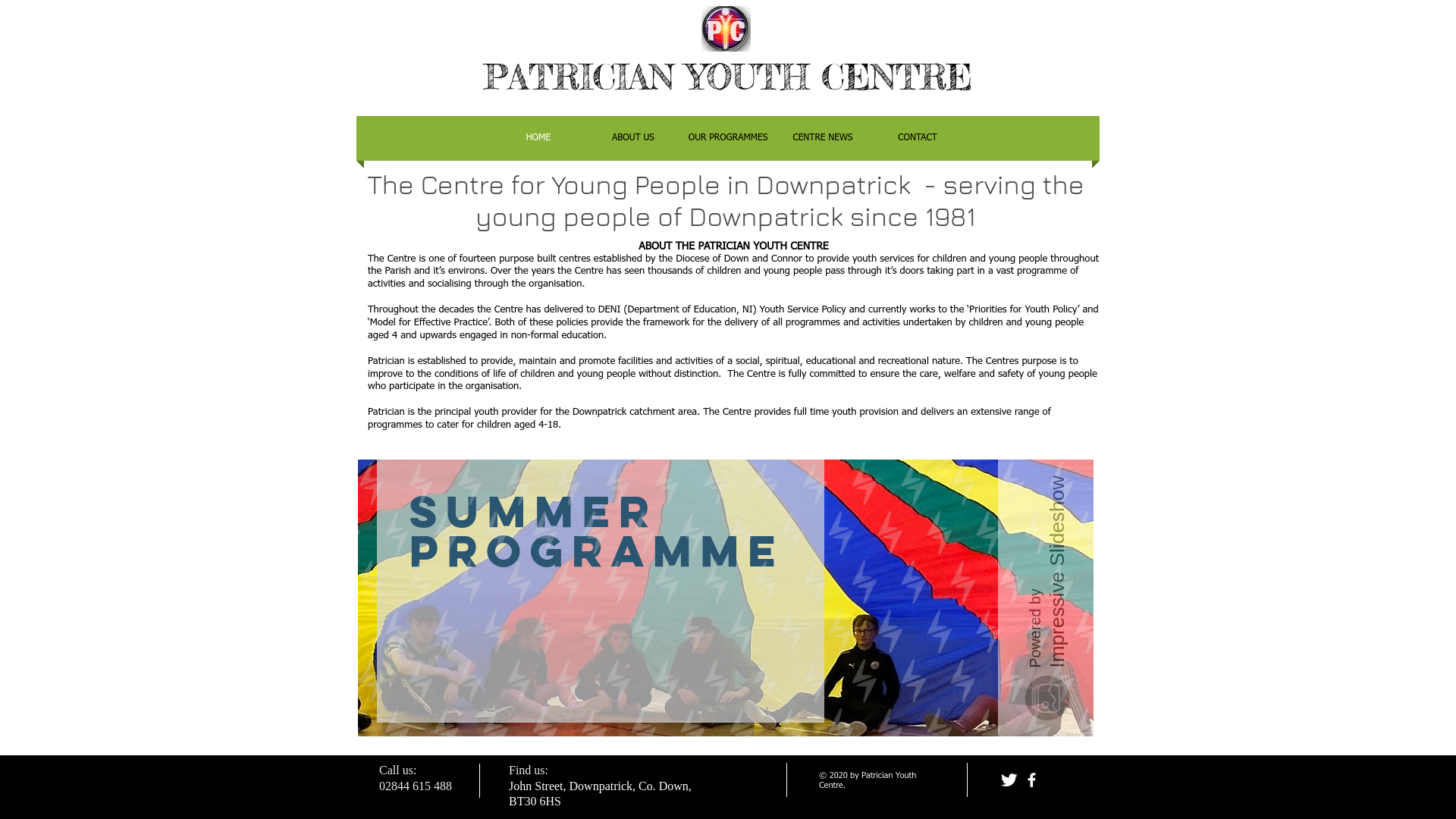 Website screenshot