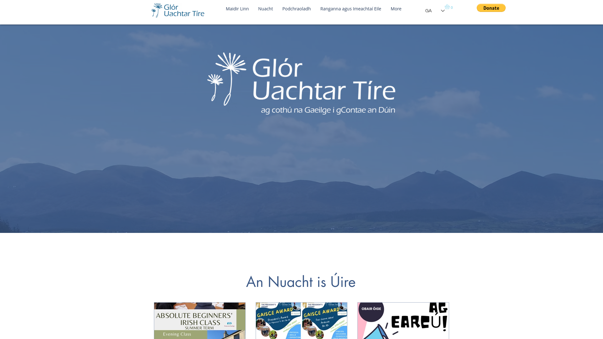 Website screenshot