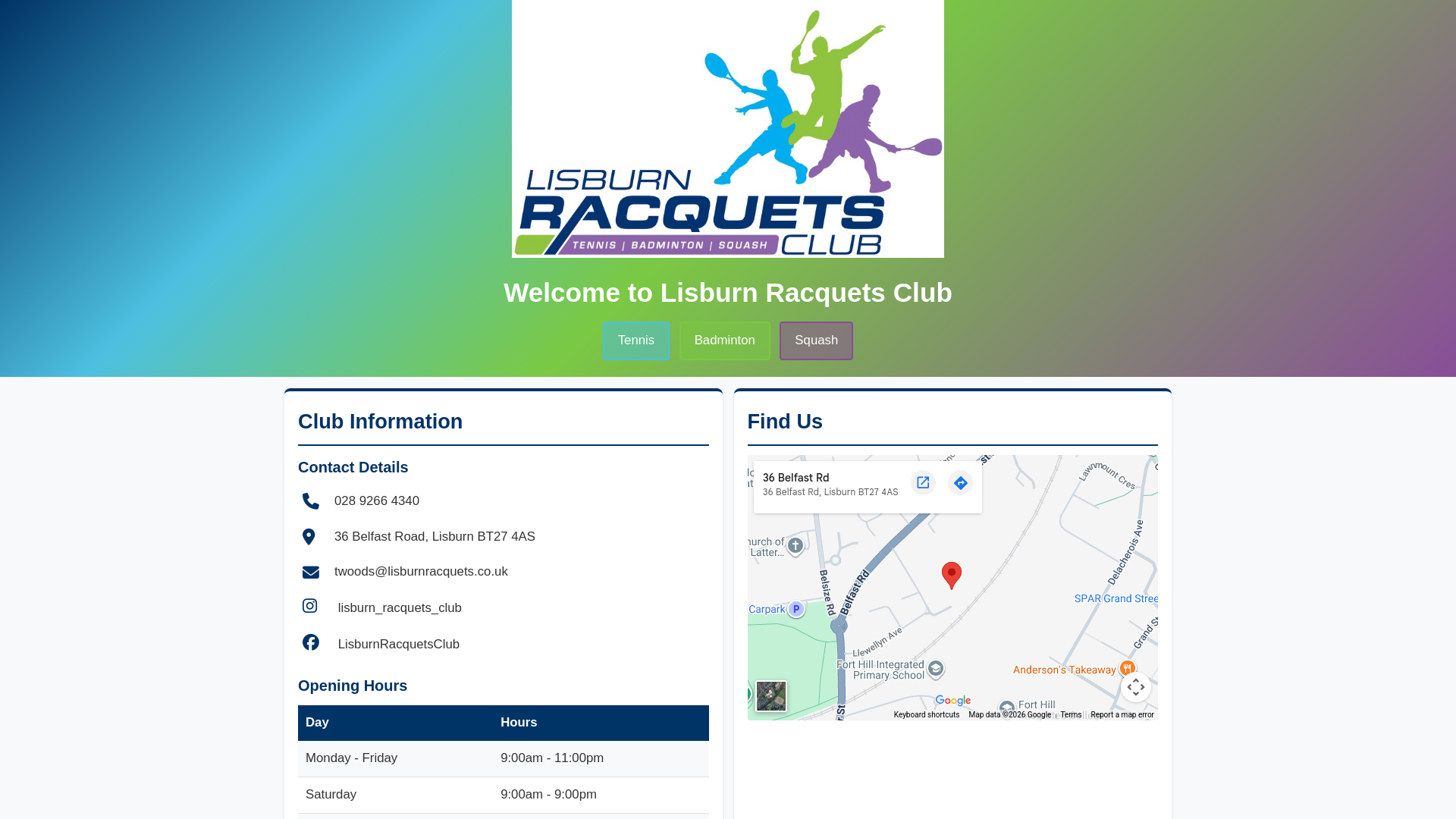 Website screenshot