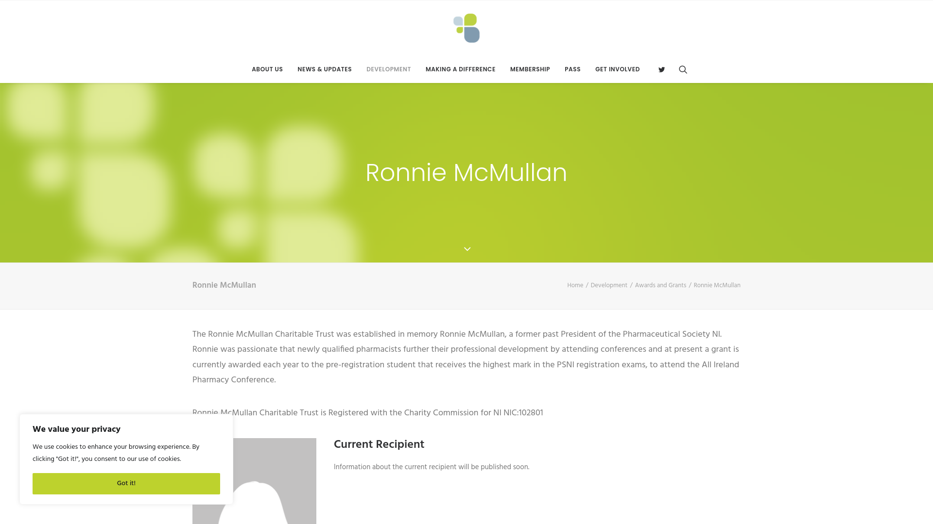 Website screenshot