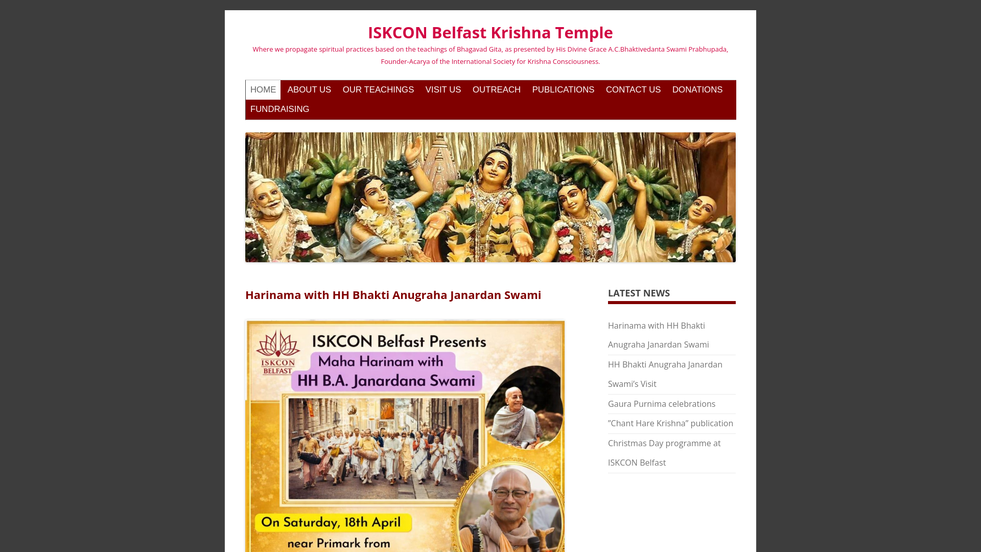 Website screenshot