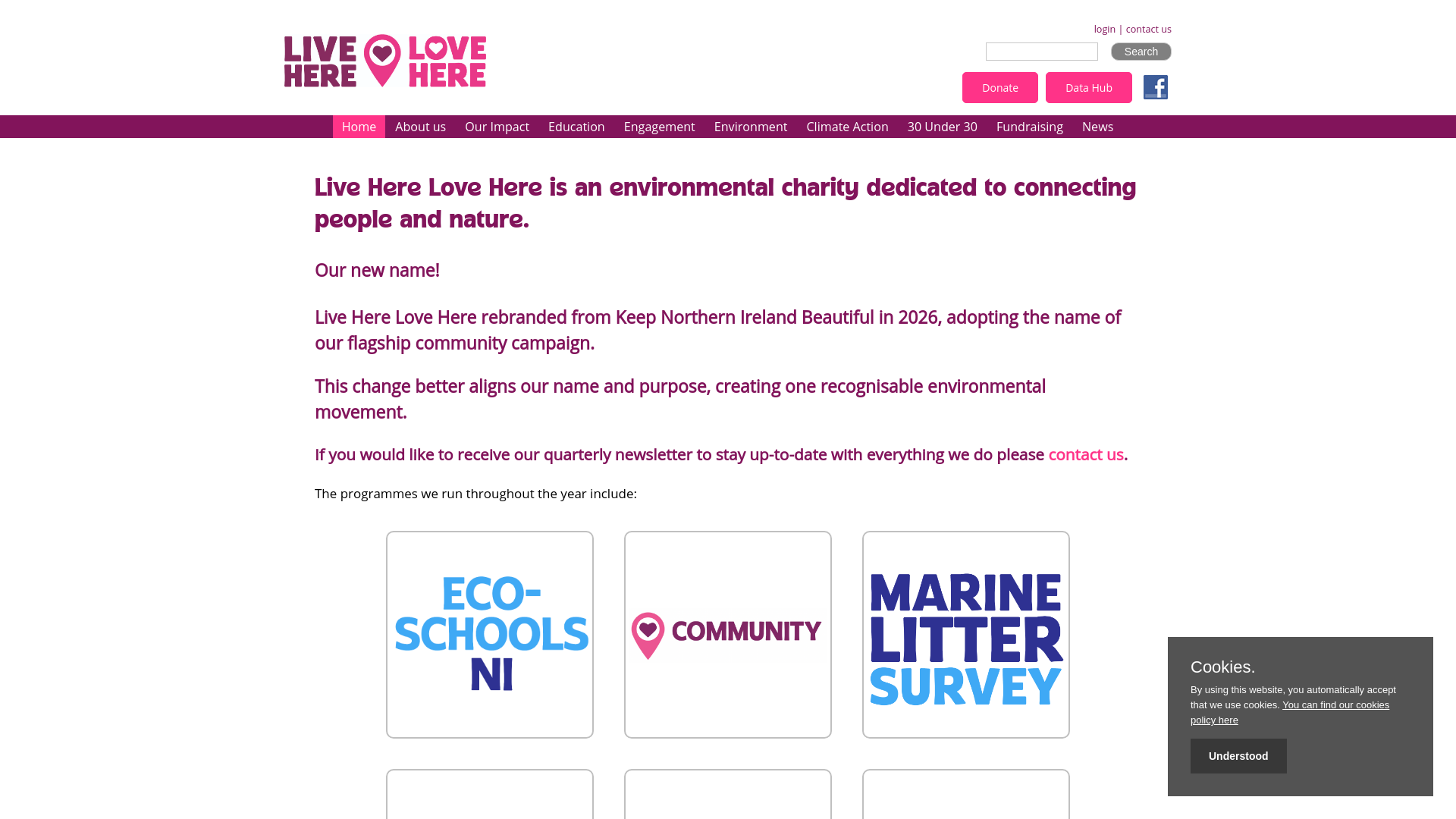 Website screenshot