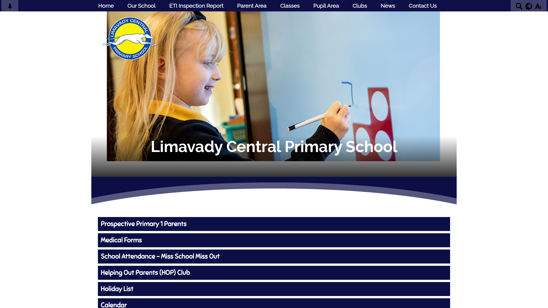 Website screenshot