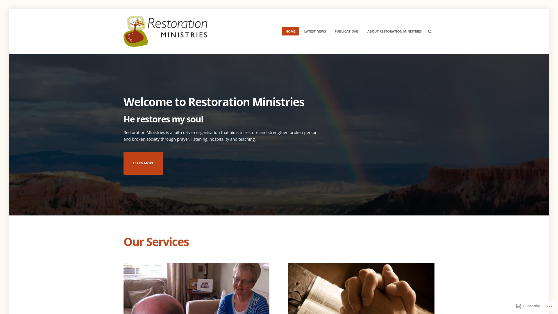 Website screenshot