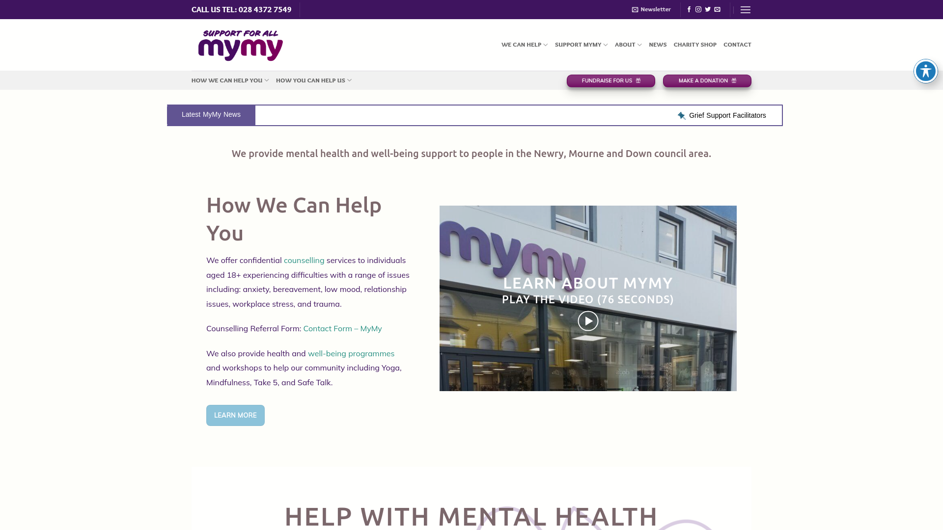 Website screenshot