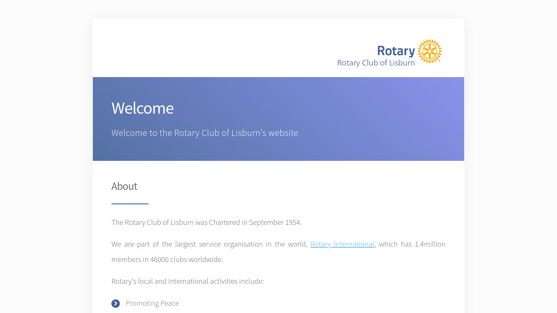 Website screenshot