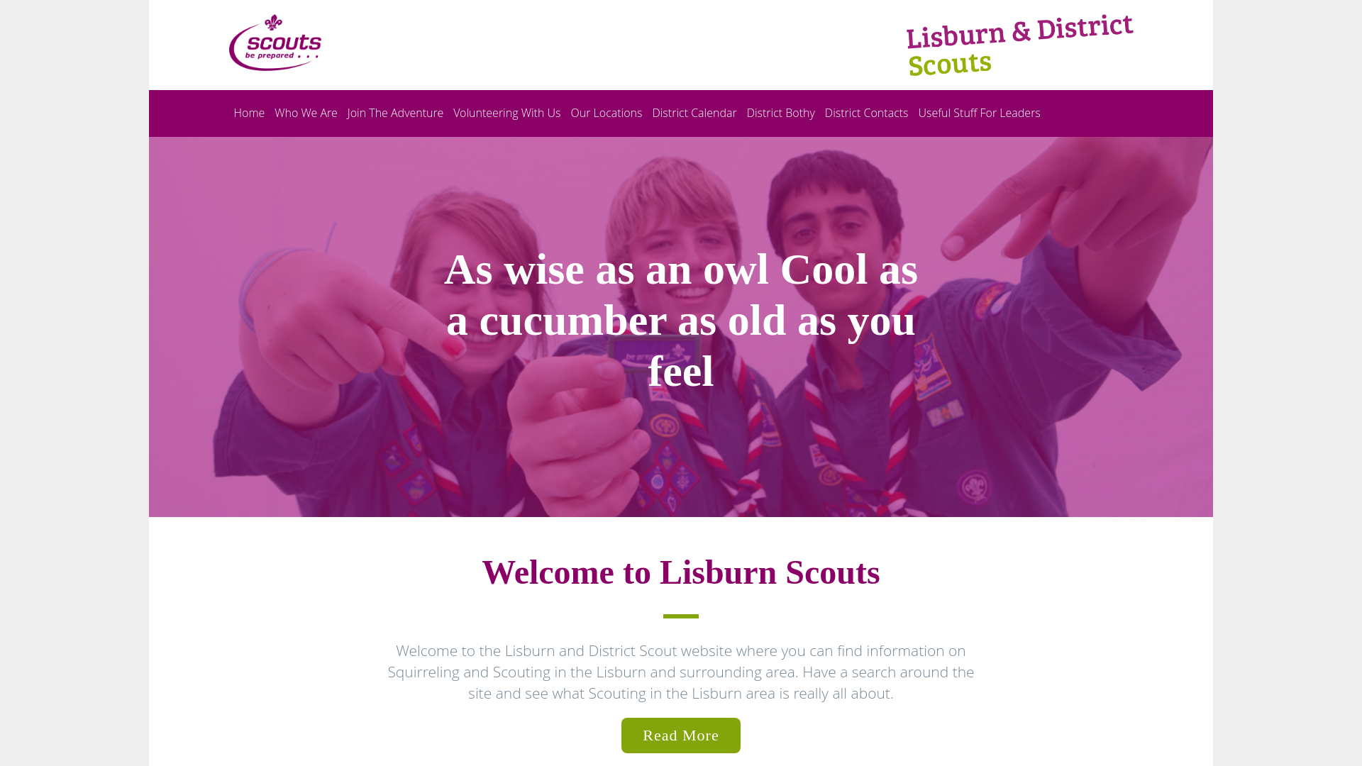 Website screenshot