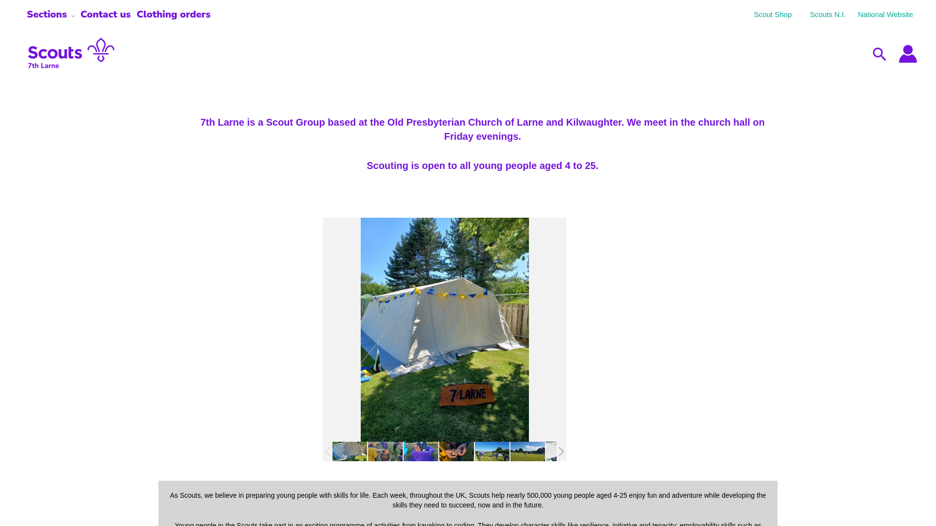 Website screenshot