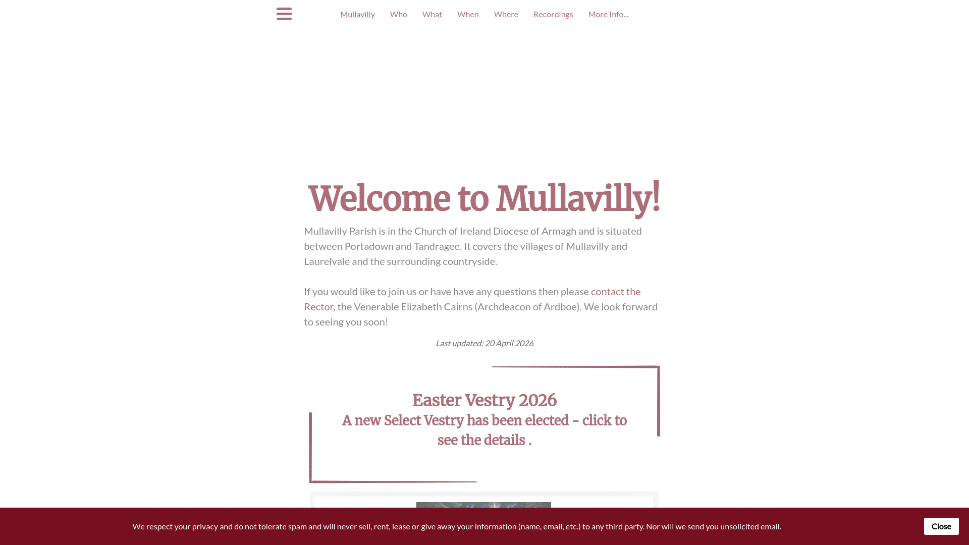 Website screenshot
