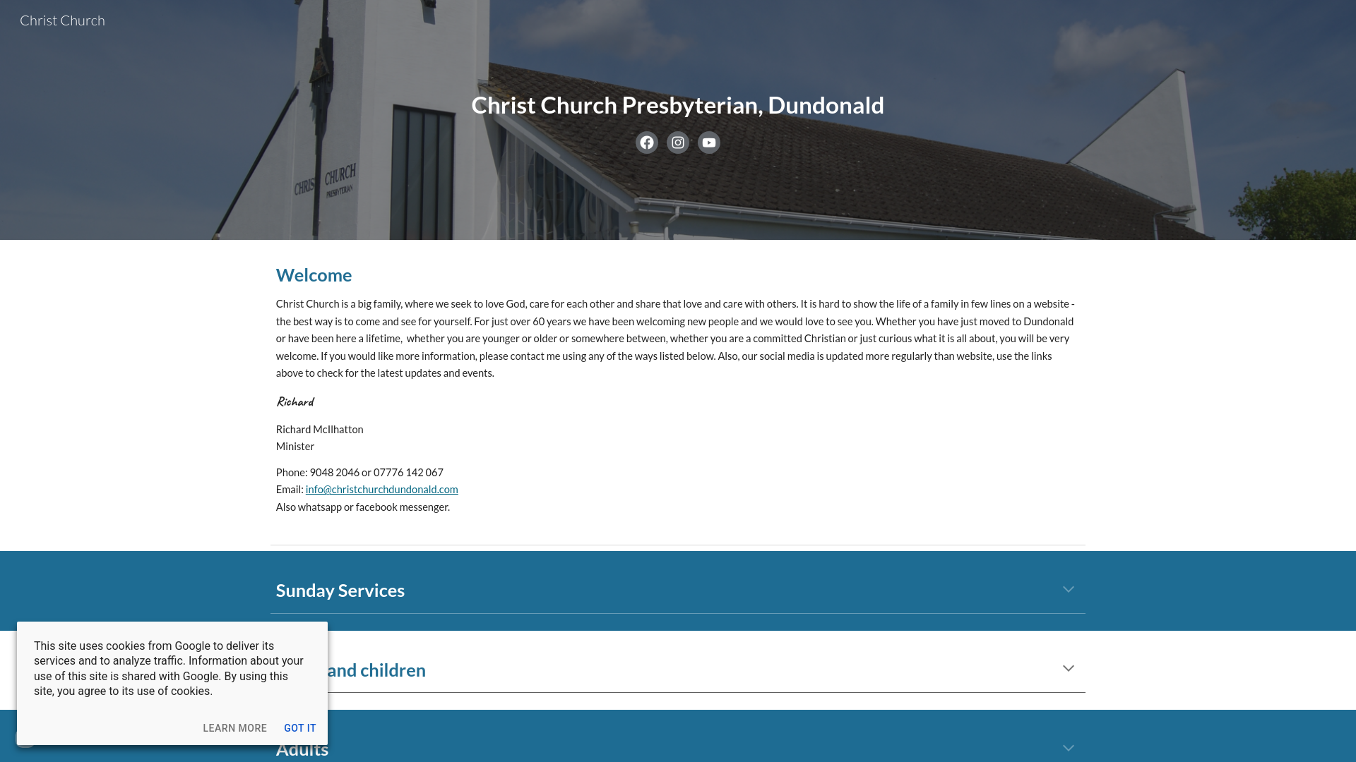 Website screenshot