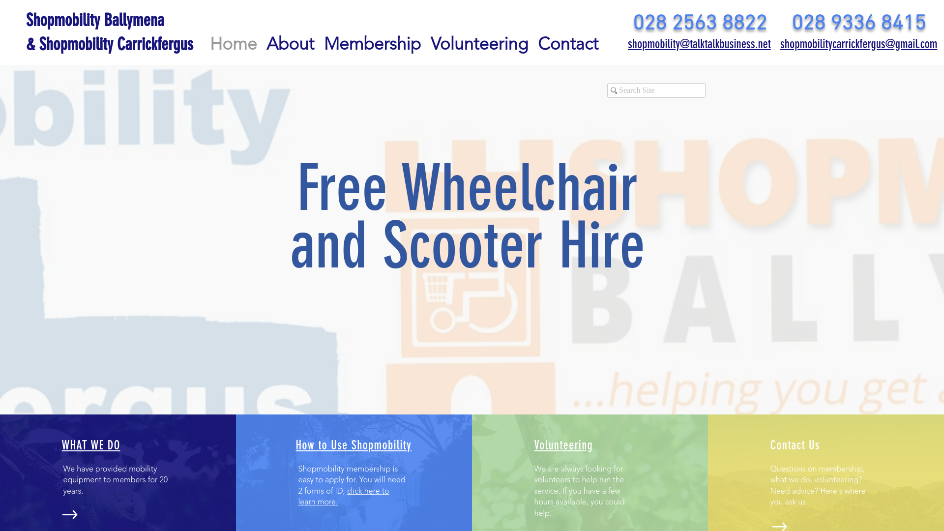 Website screenshot