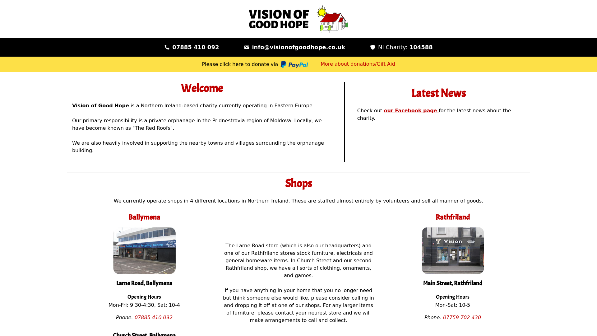 Website screenshot