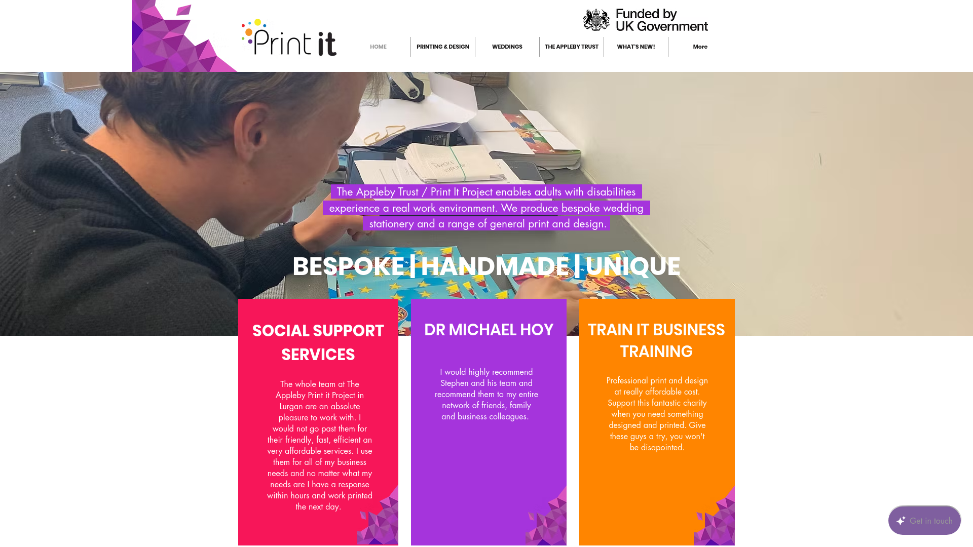 Website screenshot