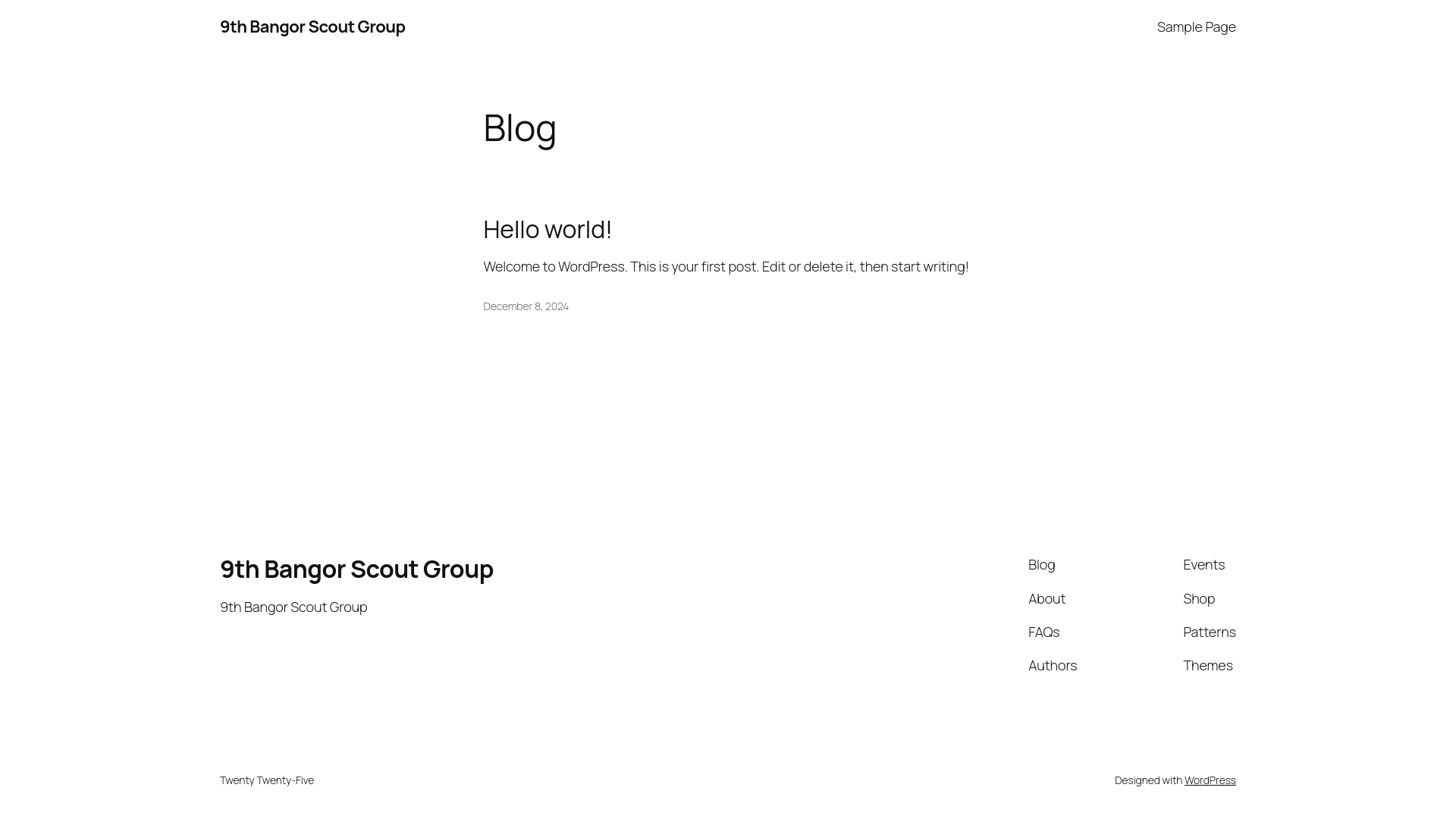 Website screenshot