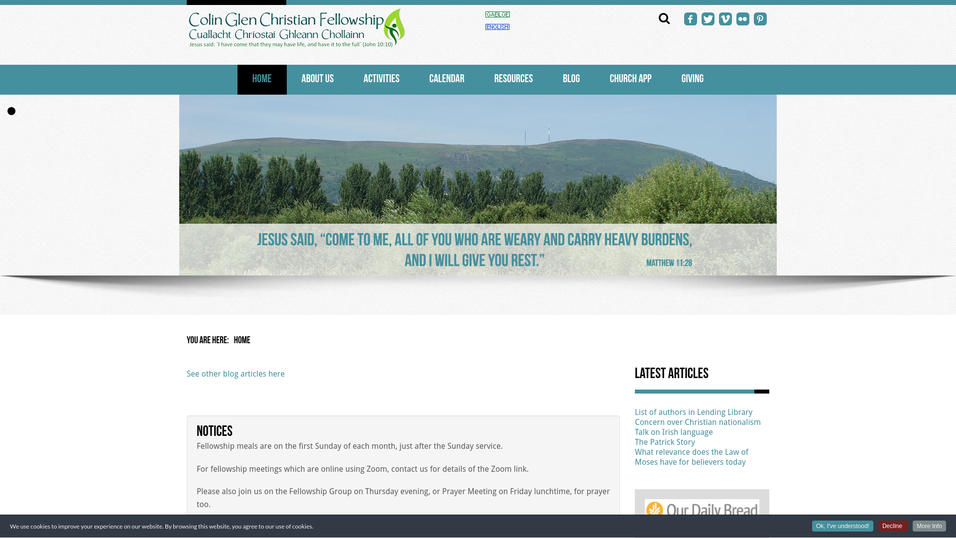 Website screenshot