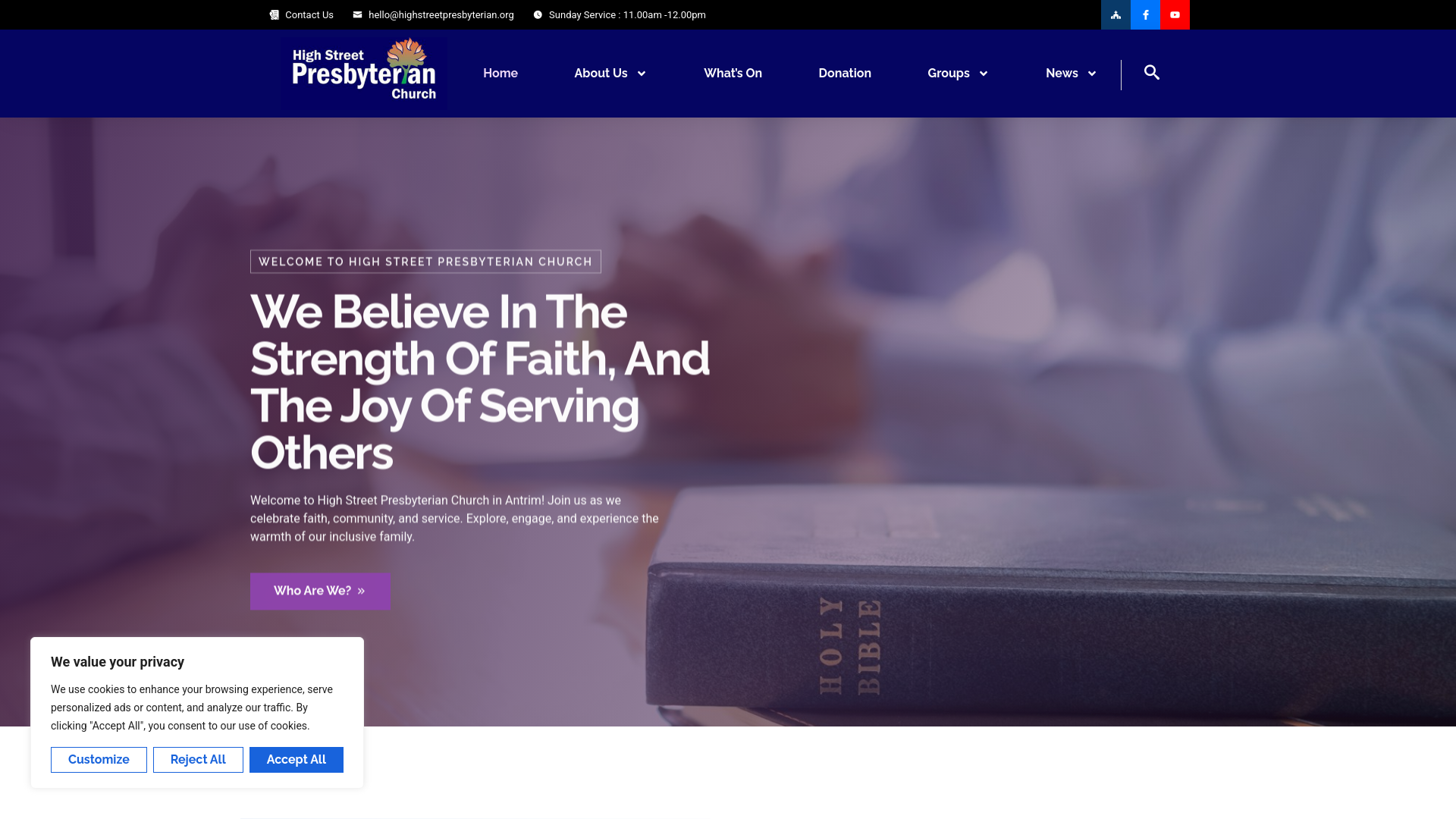 Website screenshot