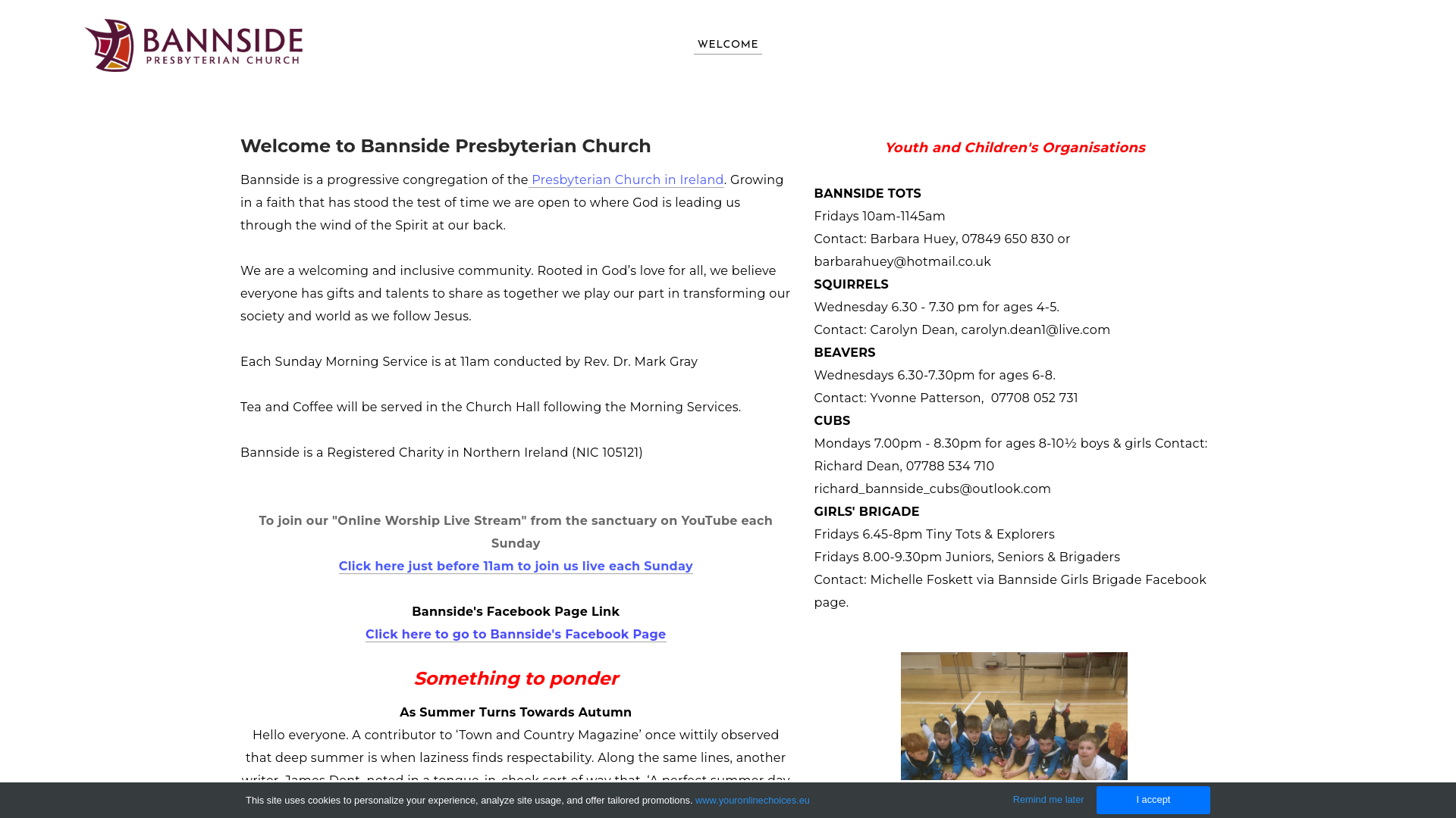 Website screenshot