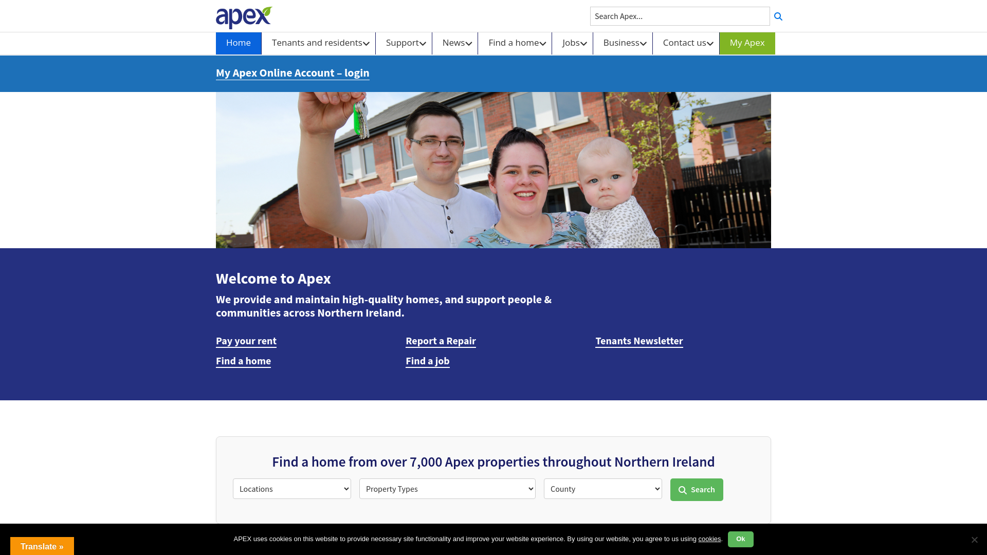 Website screenshot