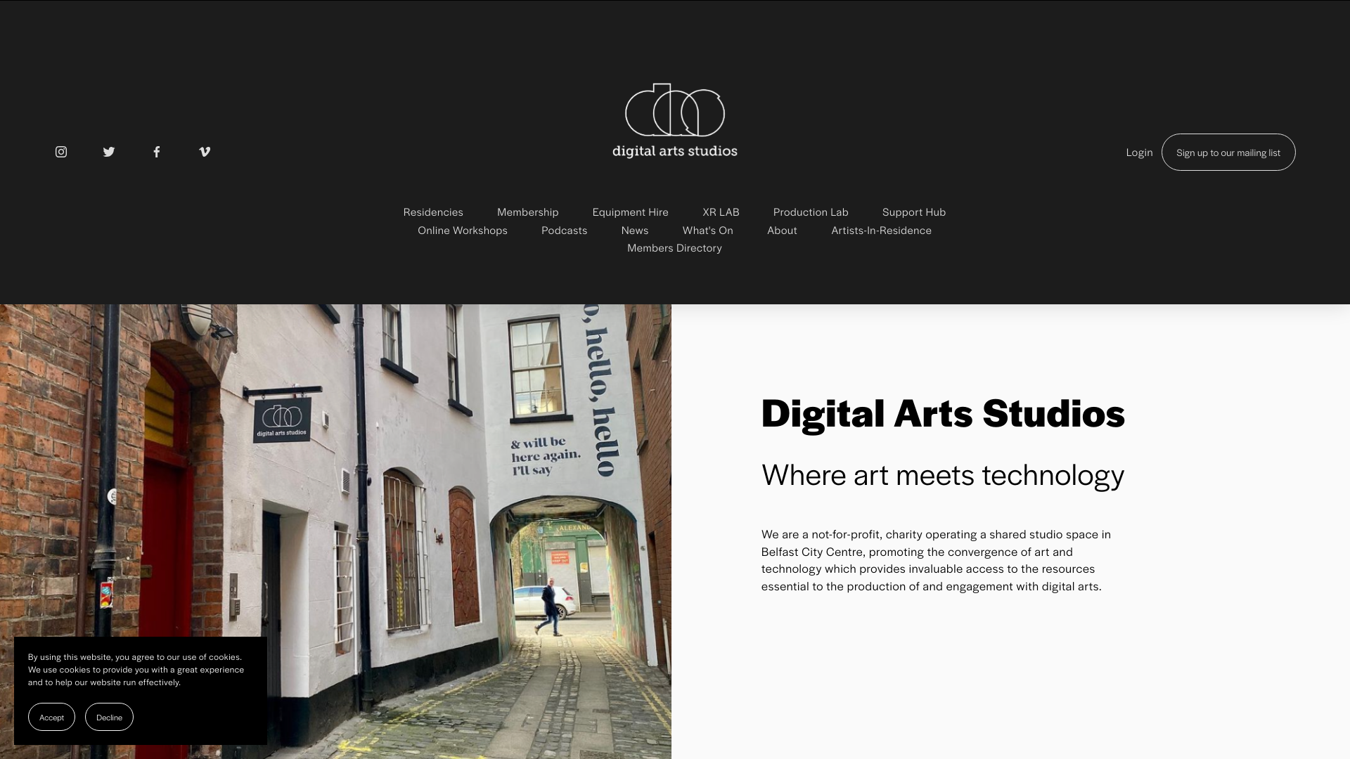 Website screenshot