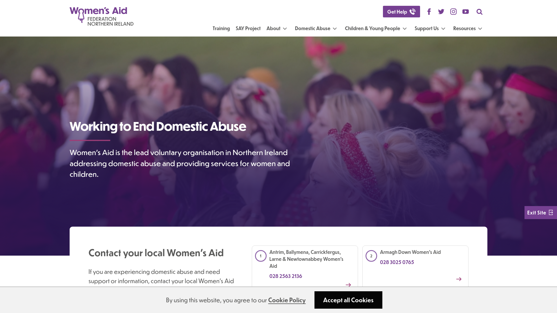 Website screenshot