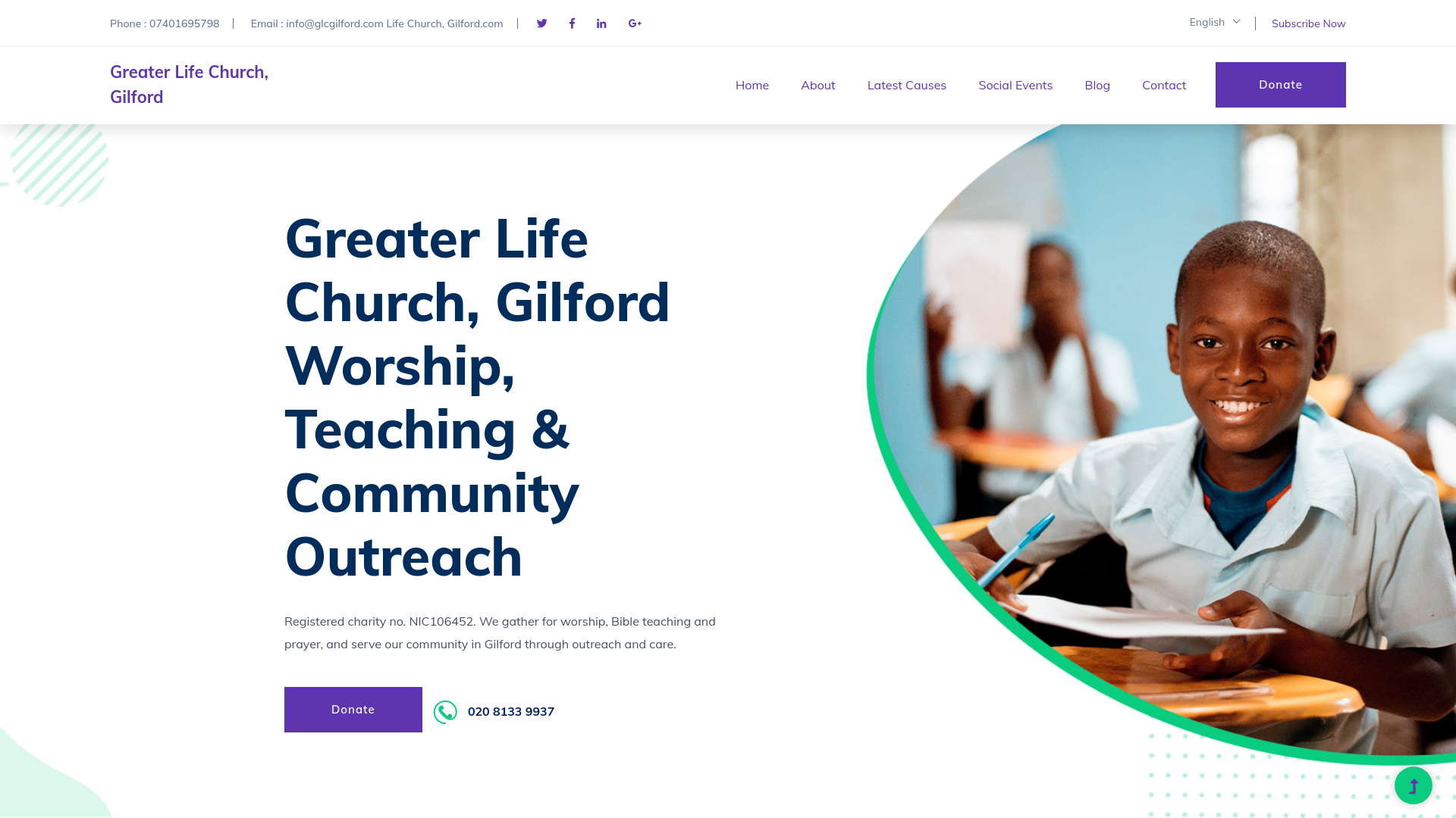 Website screenshot