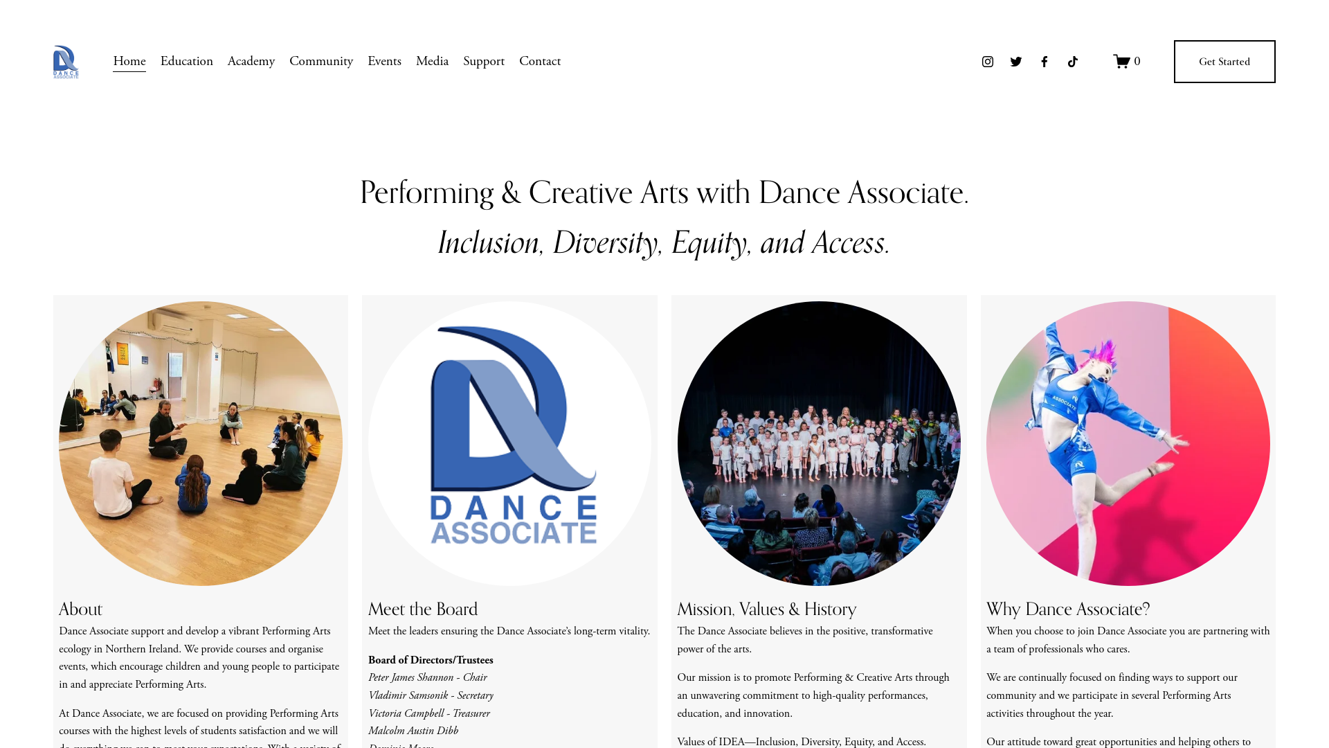 Website screenshot